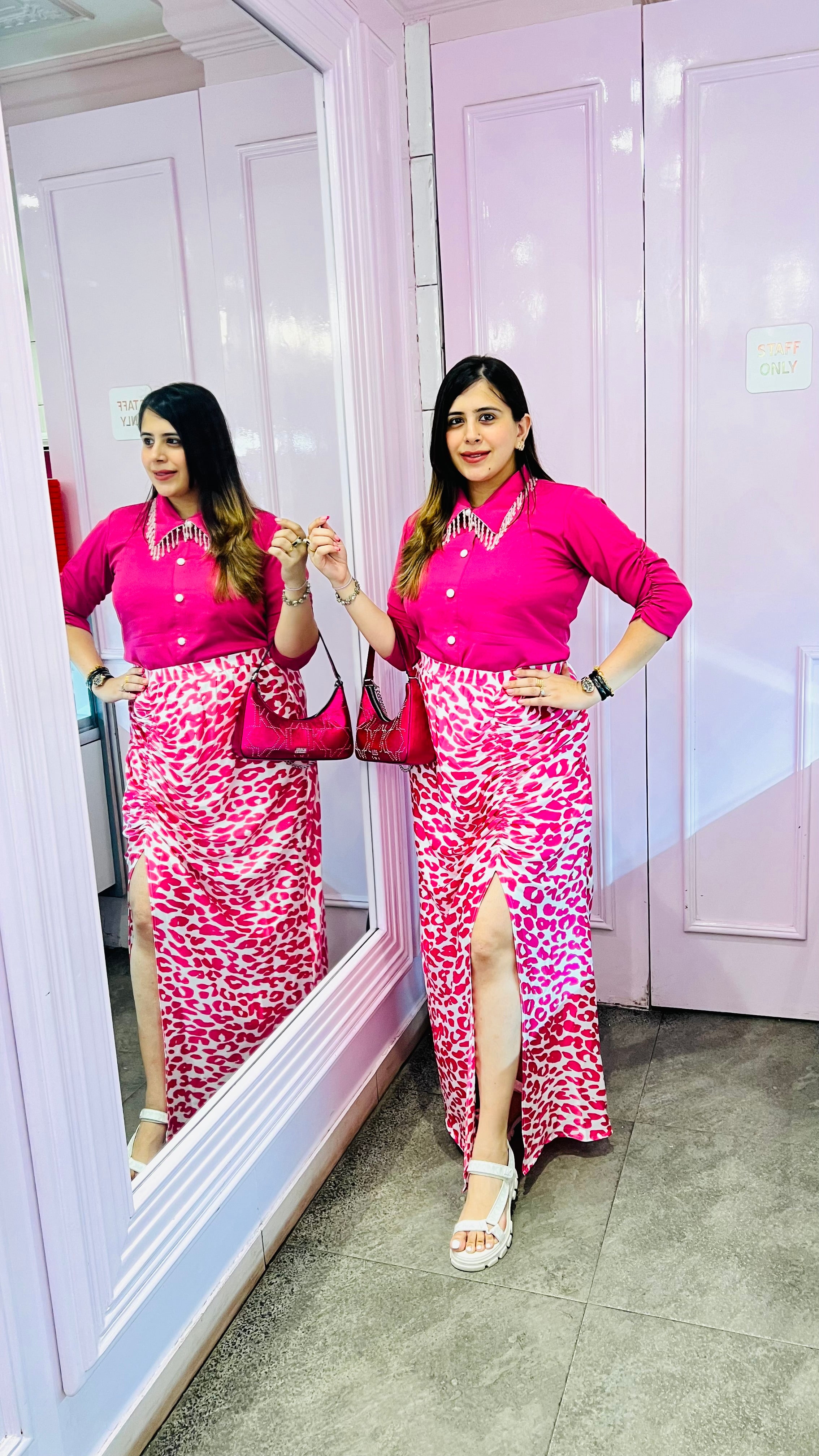 Hot Pink Cheetah Skorts Co-Ord