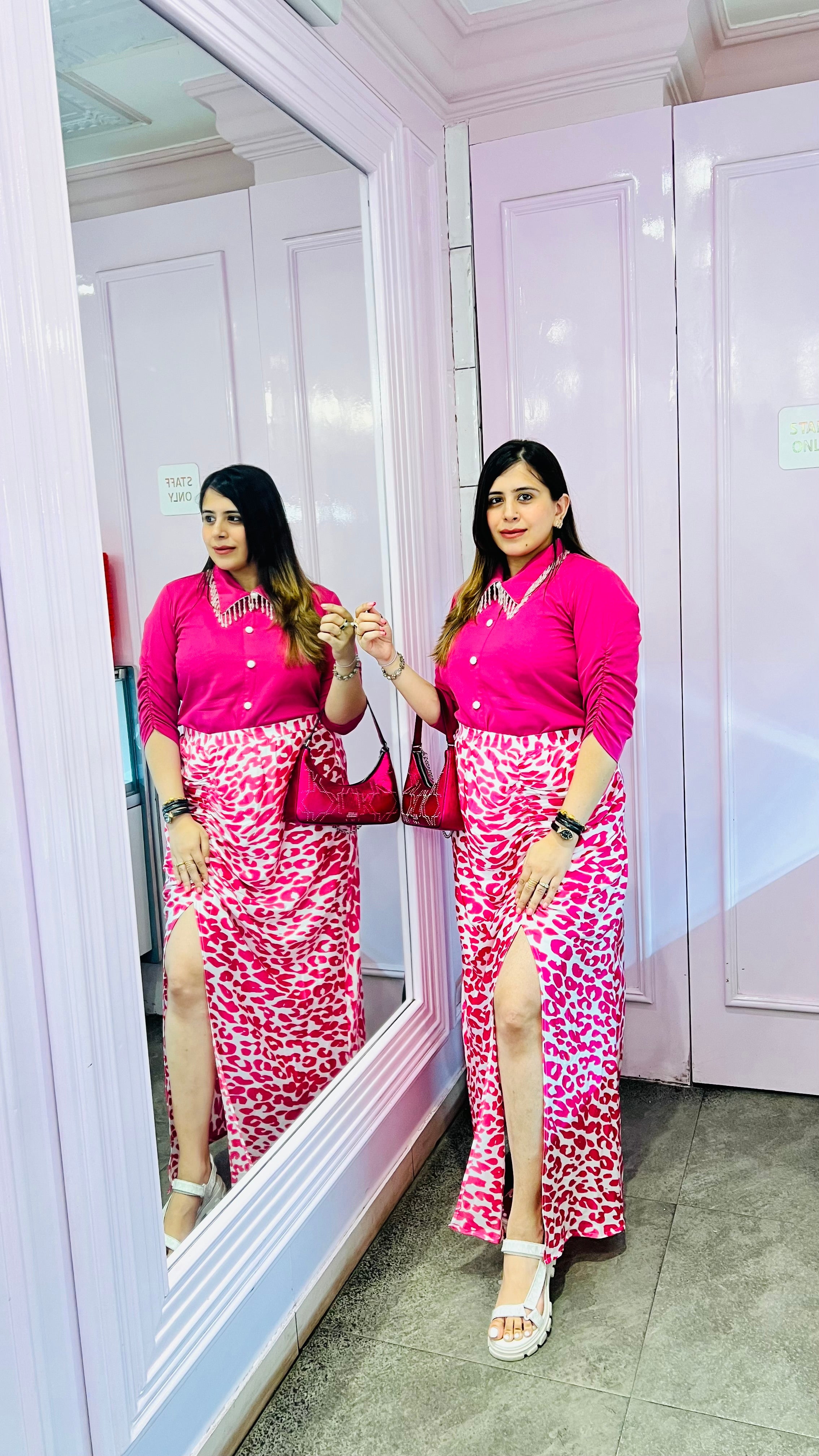 Hot Pink Cheetah Skorts Co-Ord