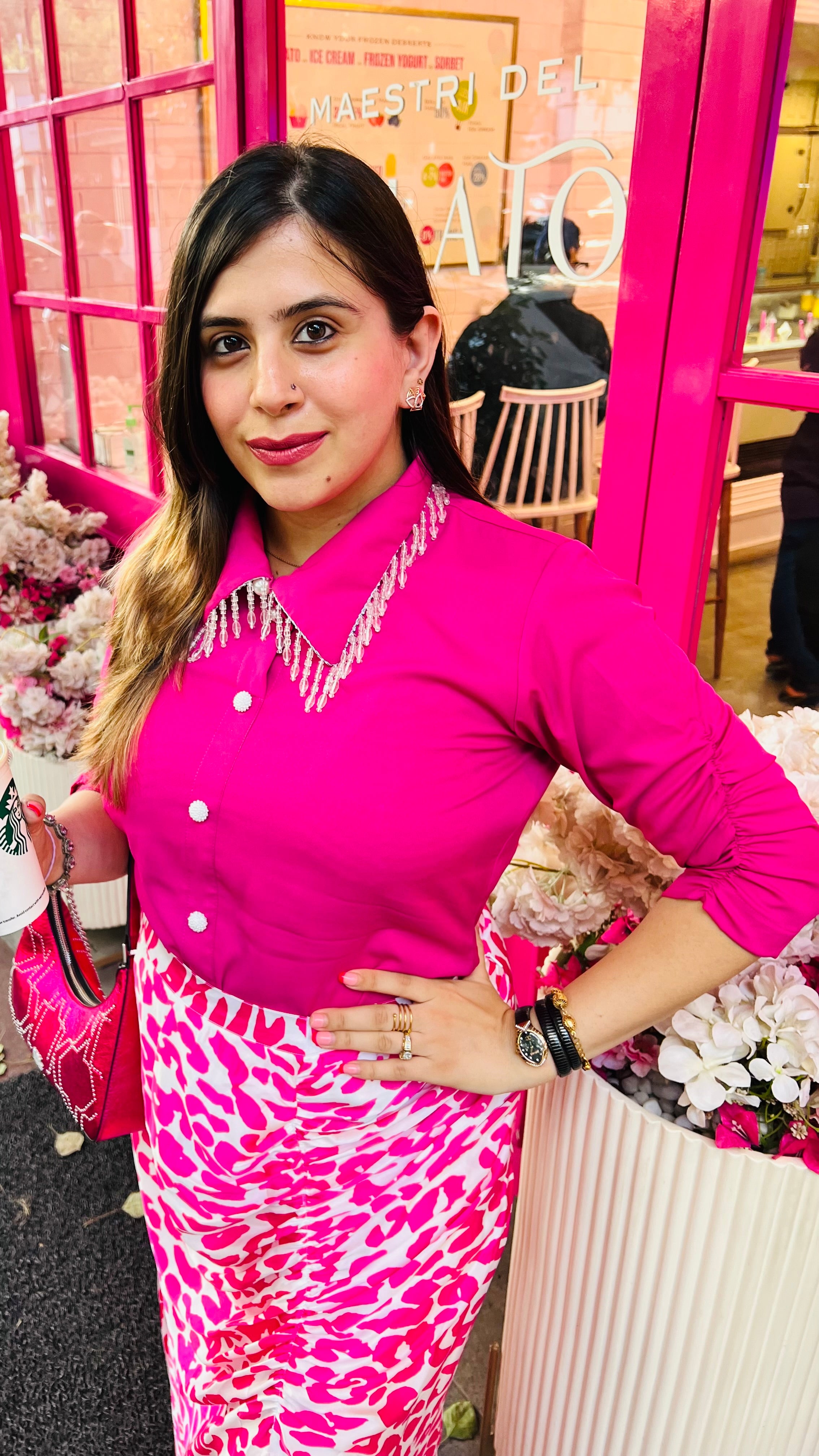 Hot Pink Cheetah Skorts Co-Ord