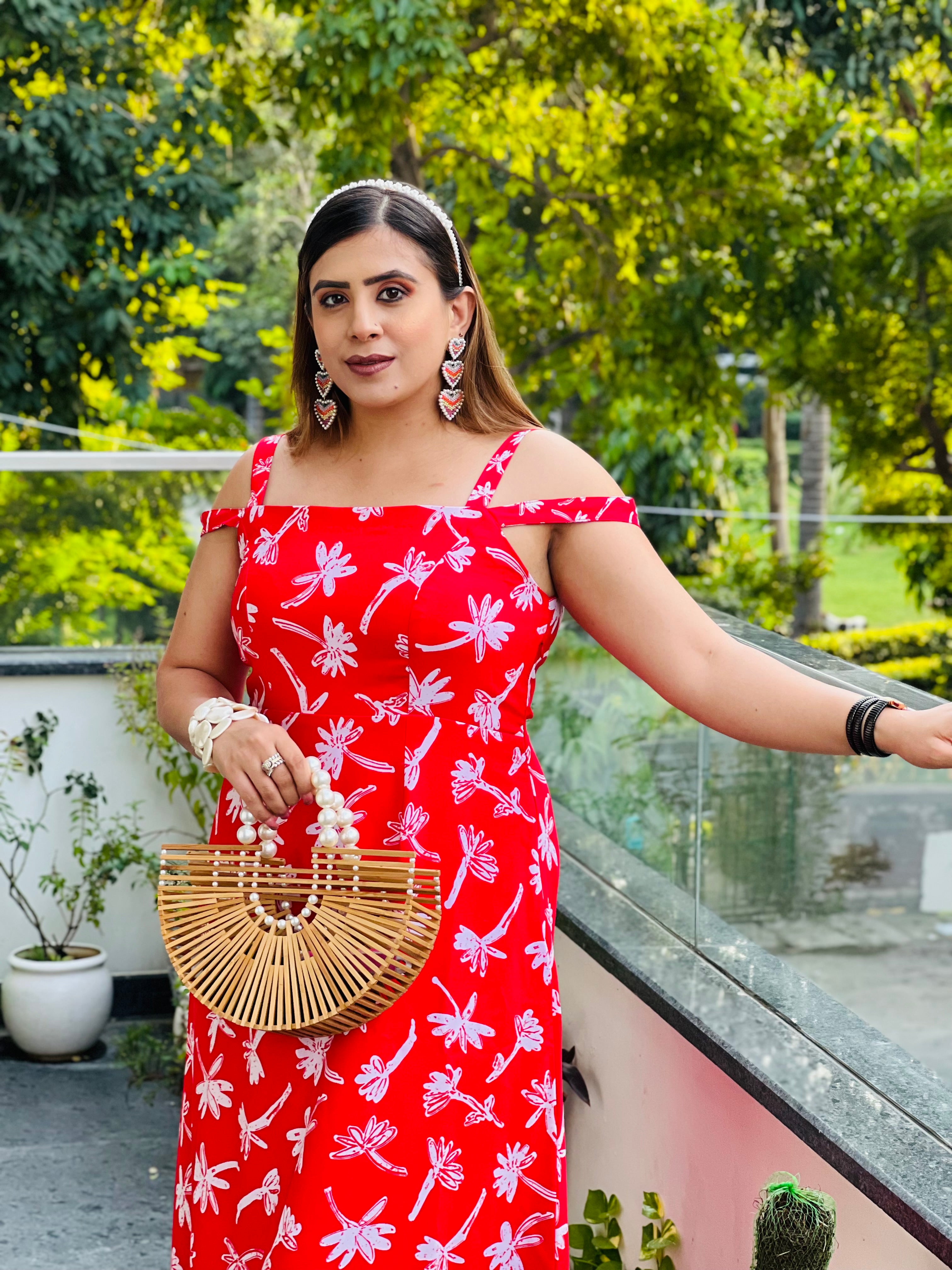 Red Tropical Maxi