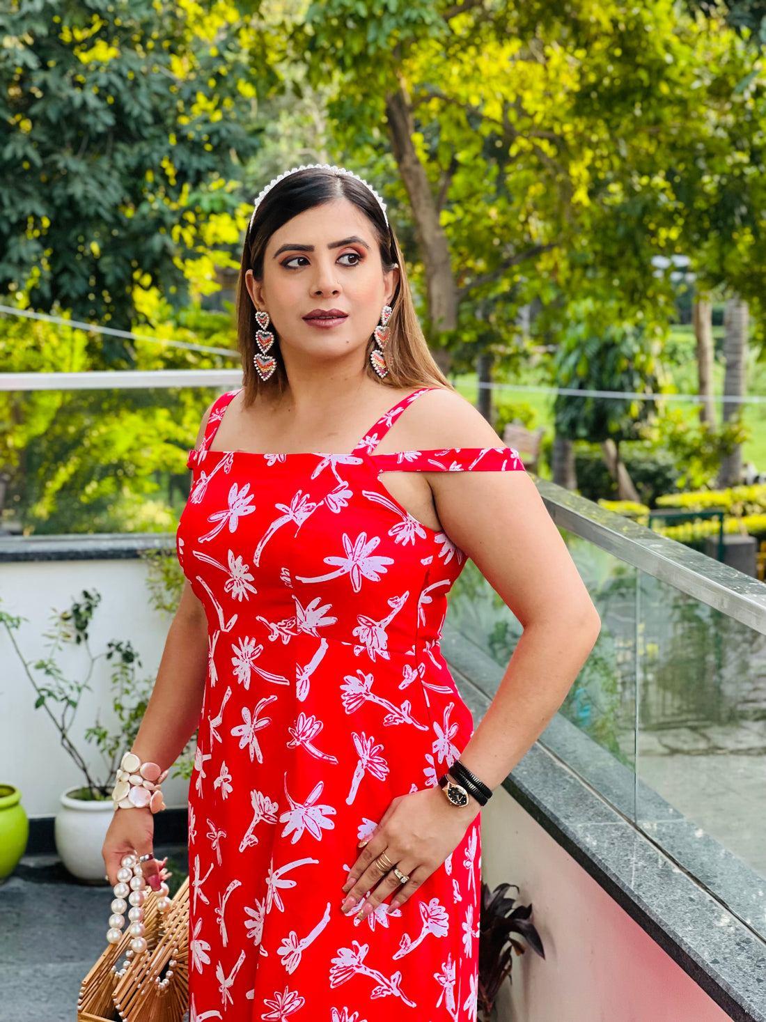 Red Tropical Maxi