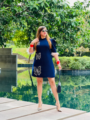 Embroidered Butterfly dress