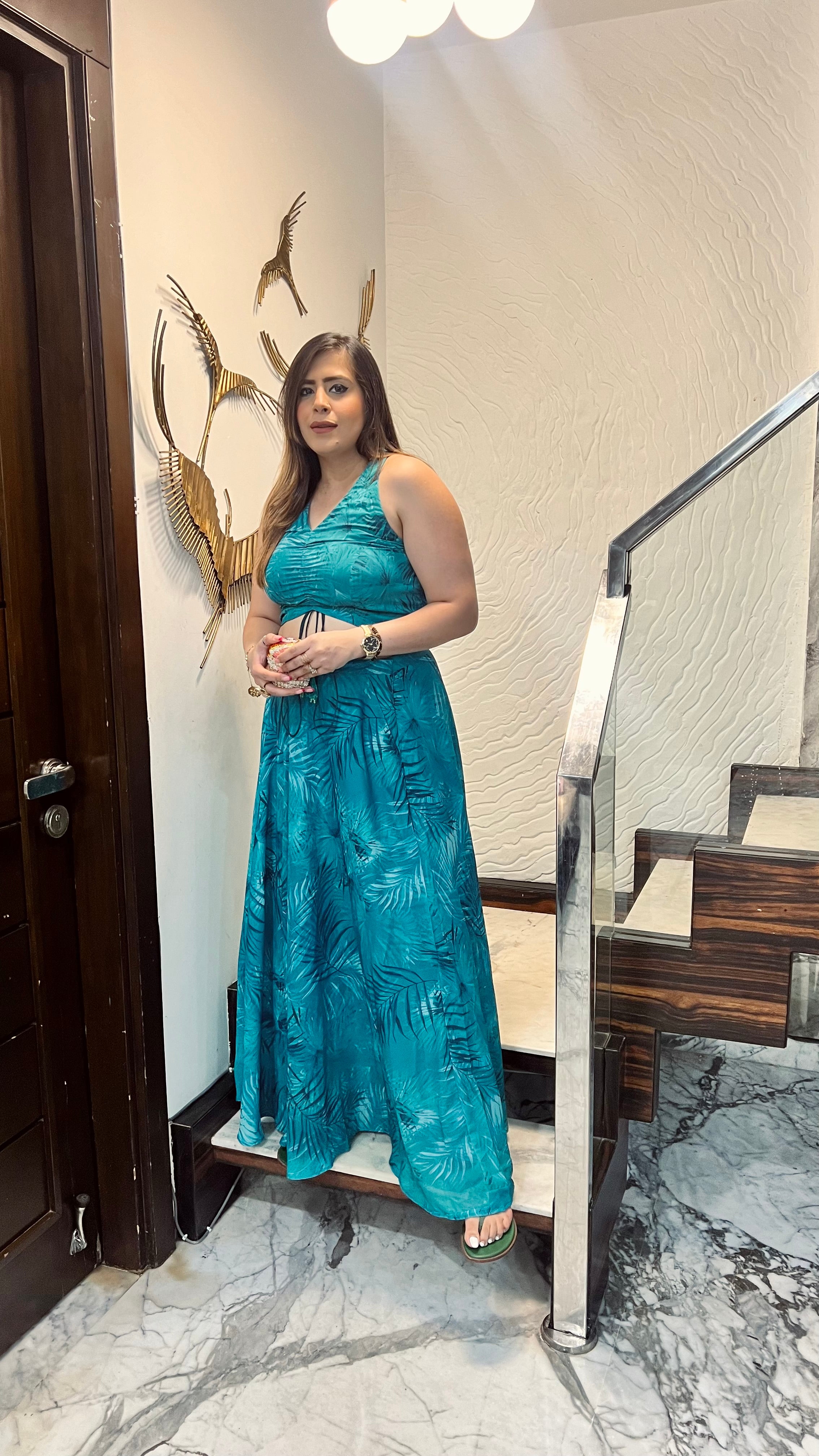 Green Beachy Skirt Co-Ord