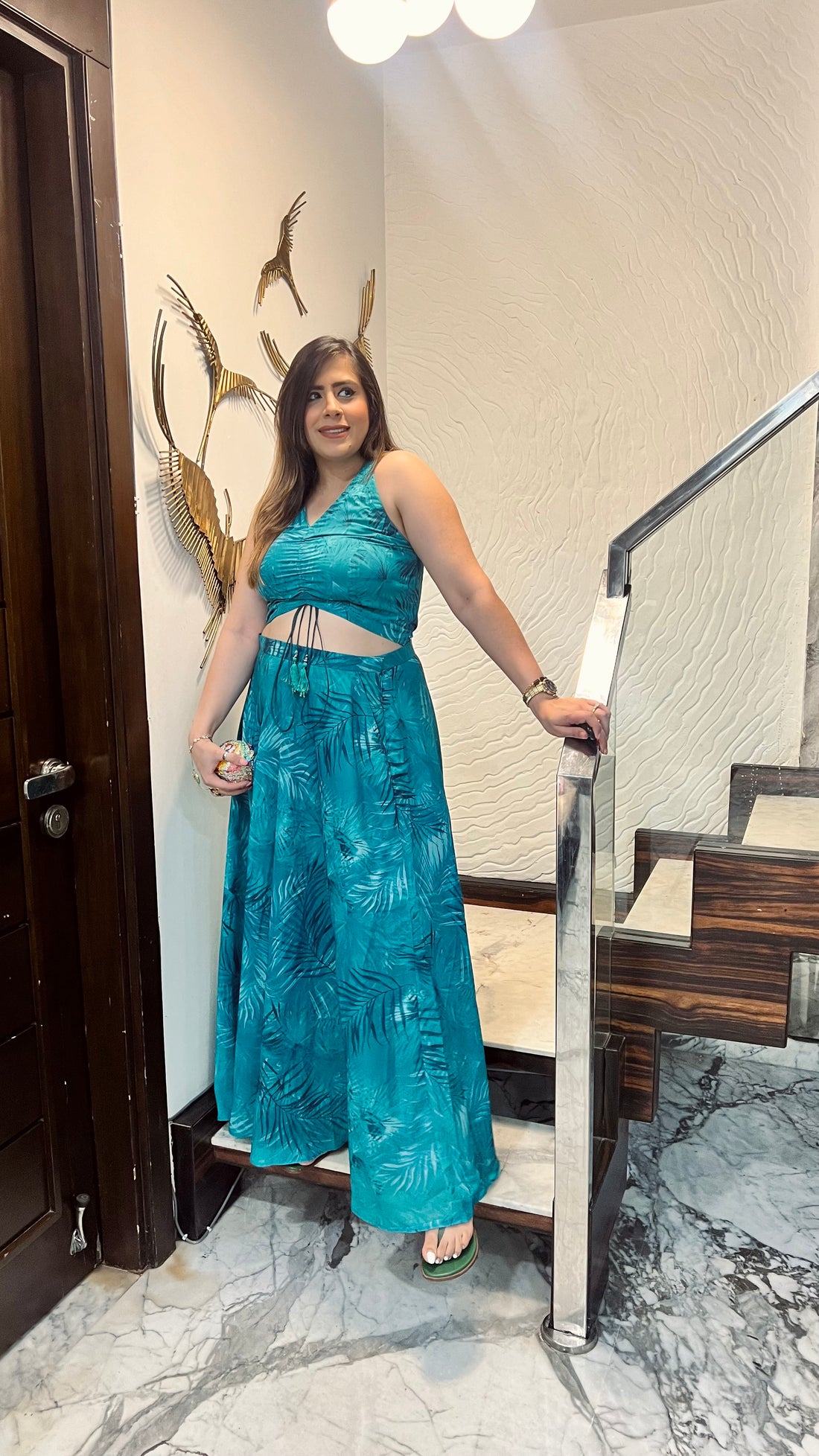 Green Beachy Skirt Co-Ord