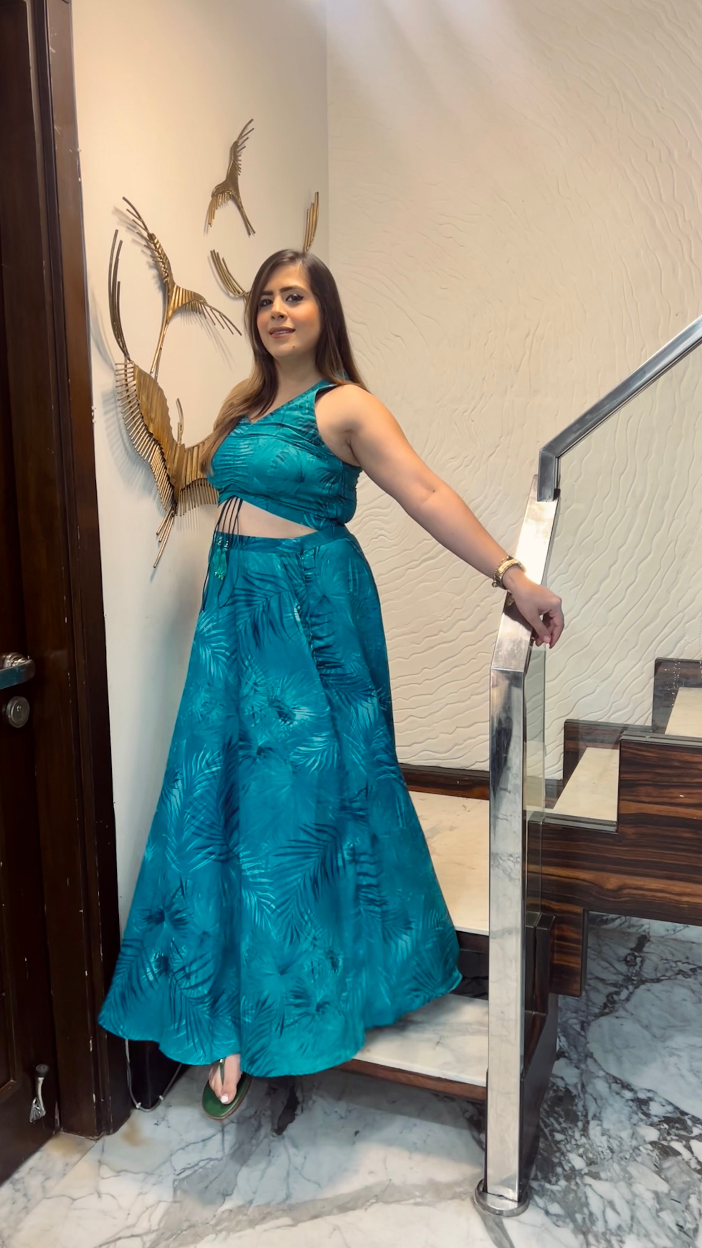 Green Beachy Skirt Co-Ord