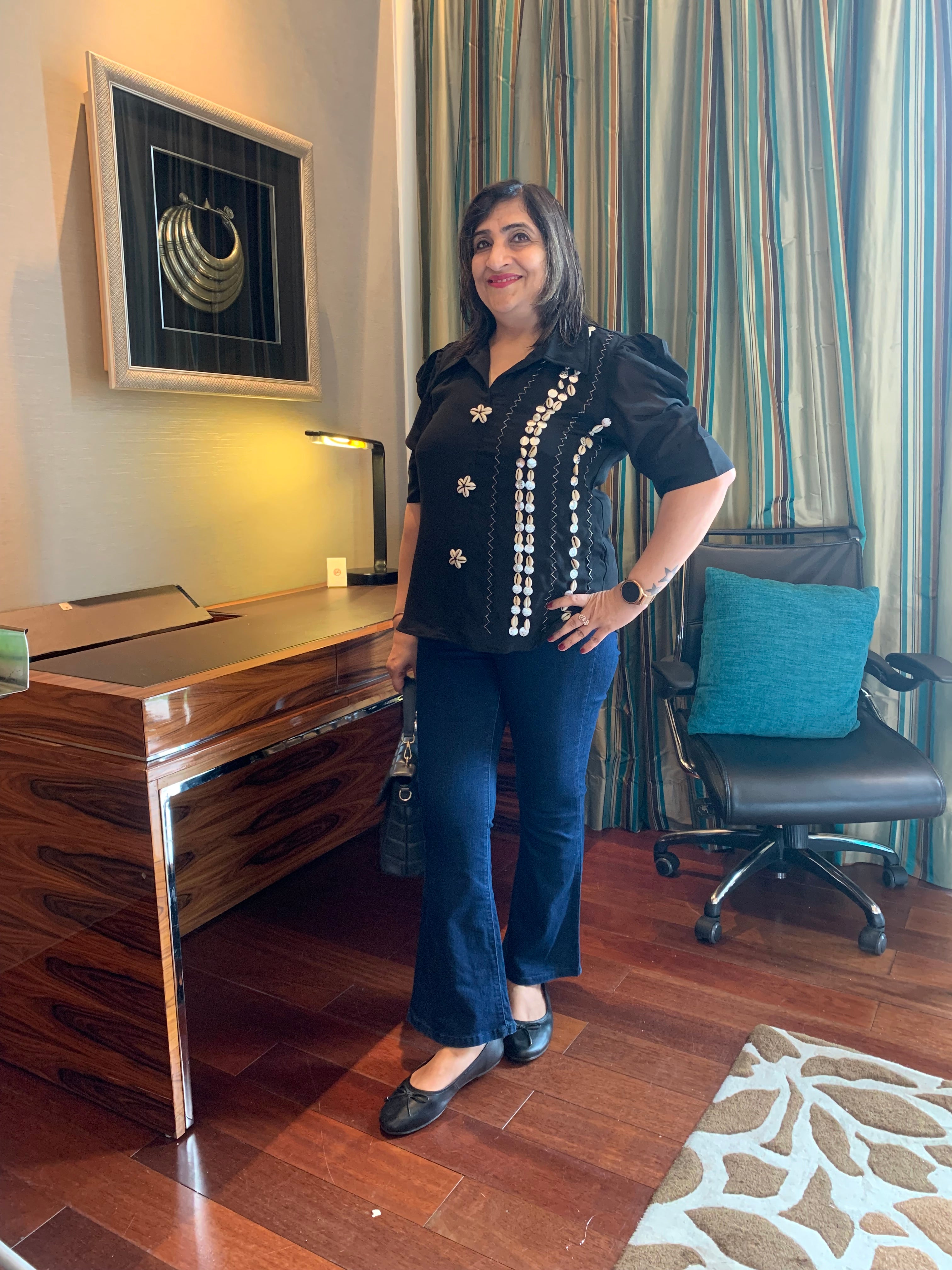 Black Seashells Shirt