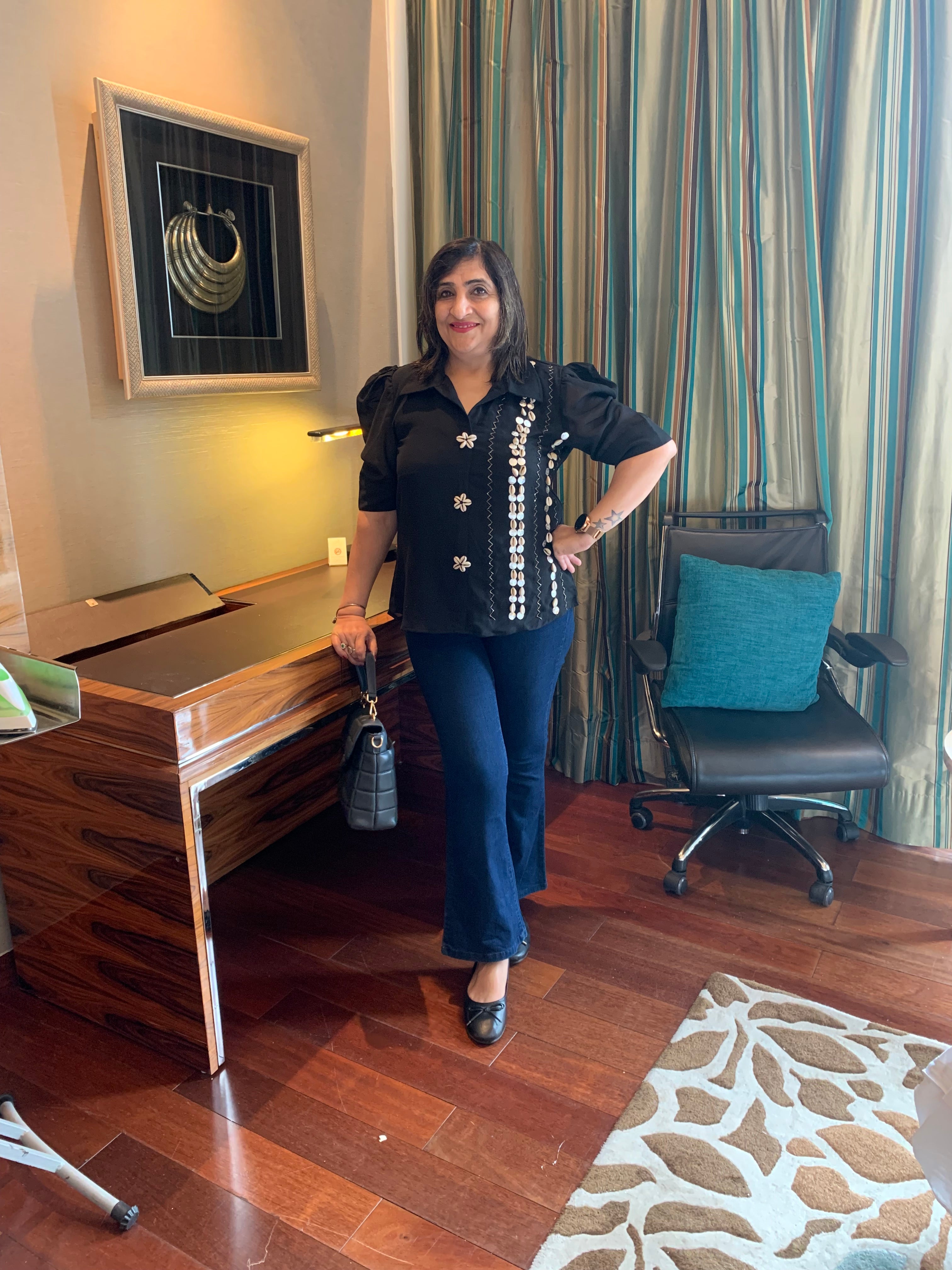 Black Seashells Shirt