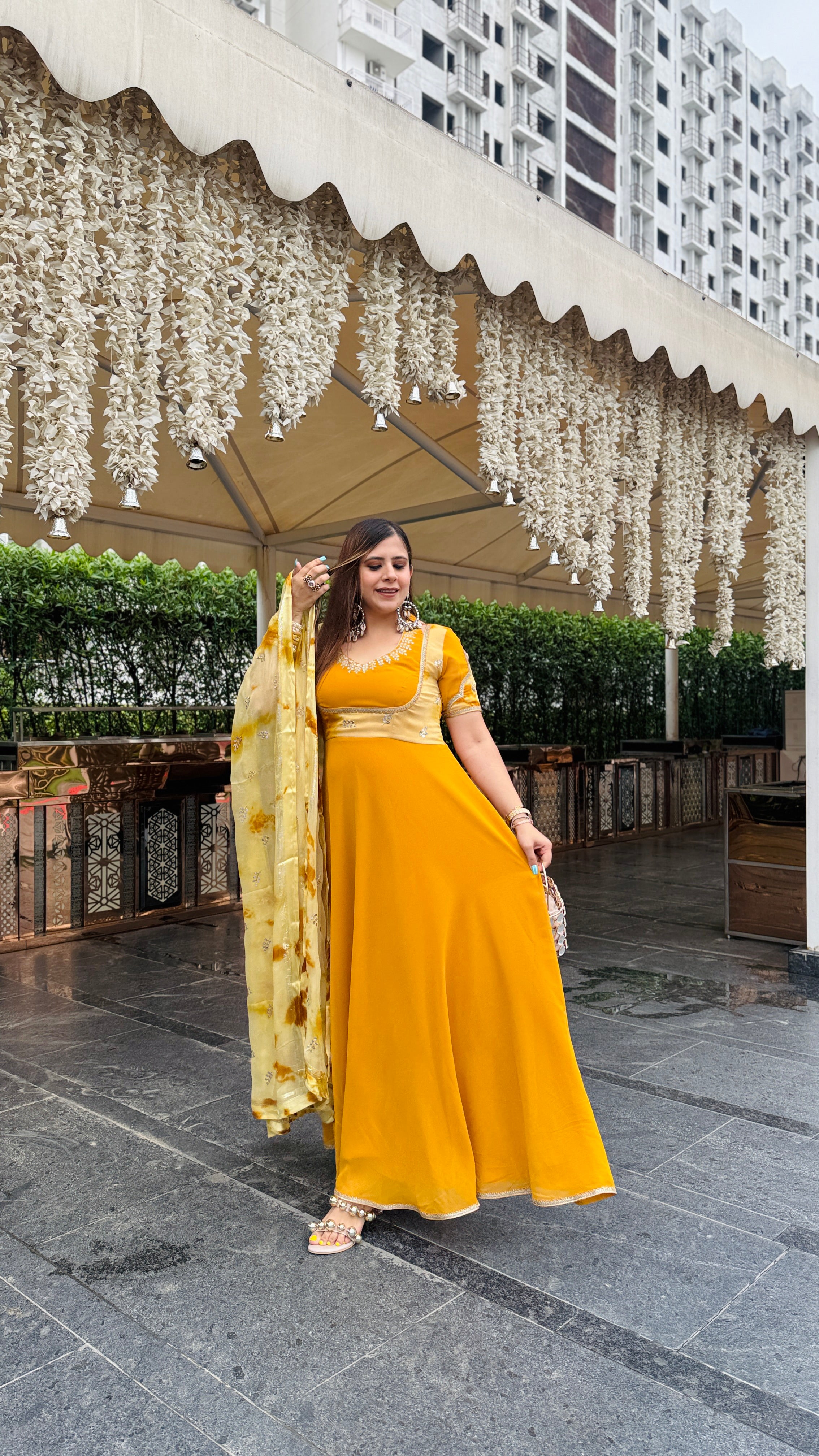 Mustard Musketeer Anarkali