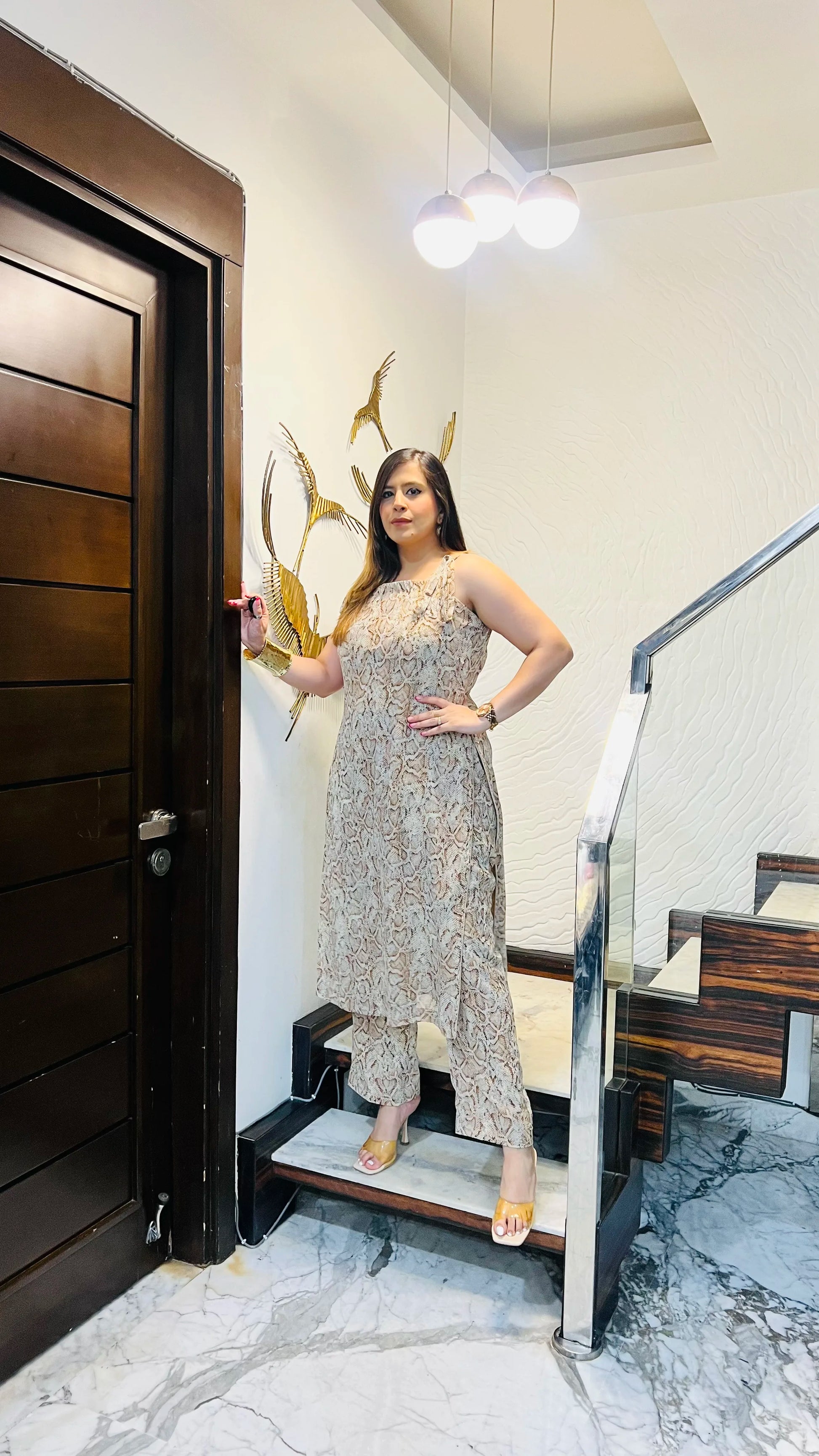 Animal Print Suit | Casual Wear | Lakhina Couture - Look 4