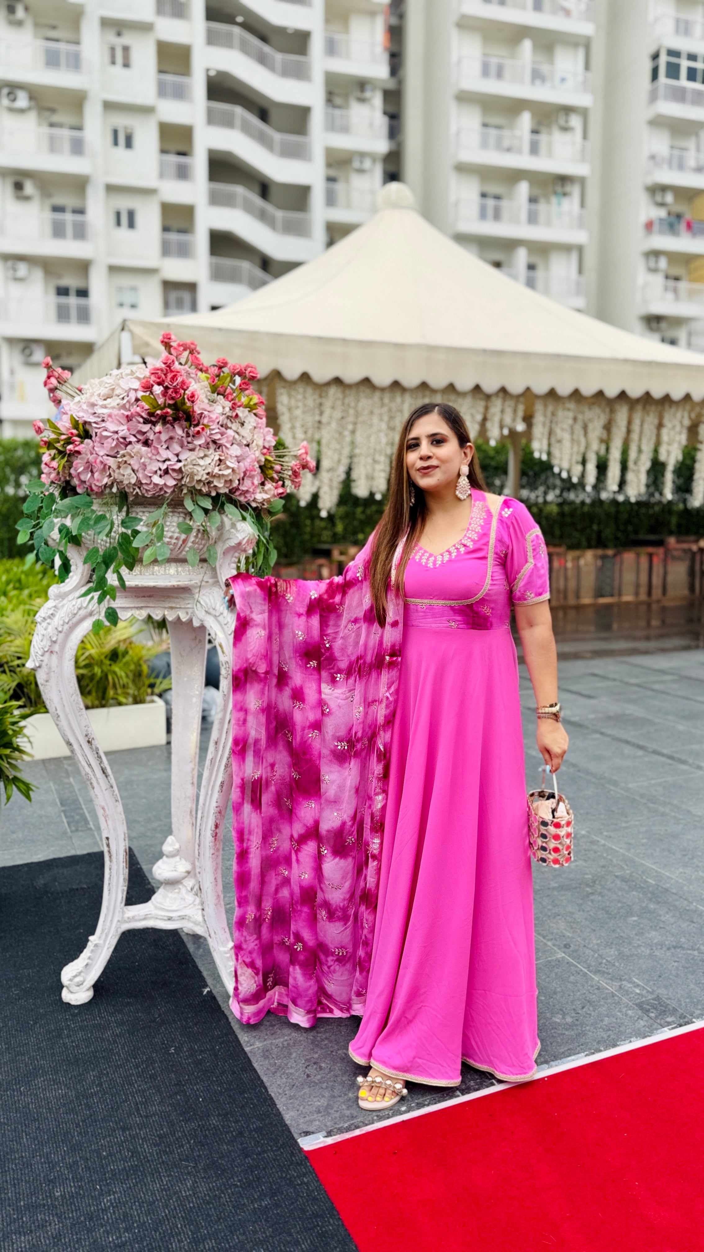 Pink Paradise Anarkali