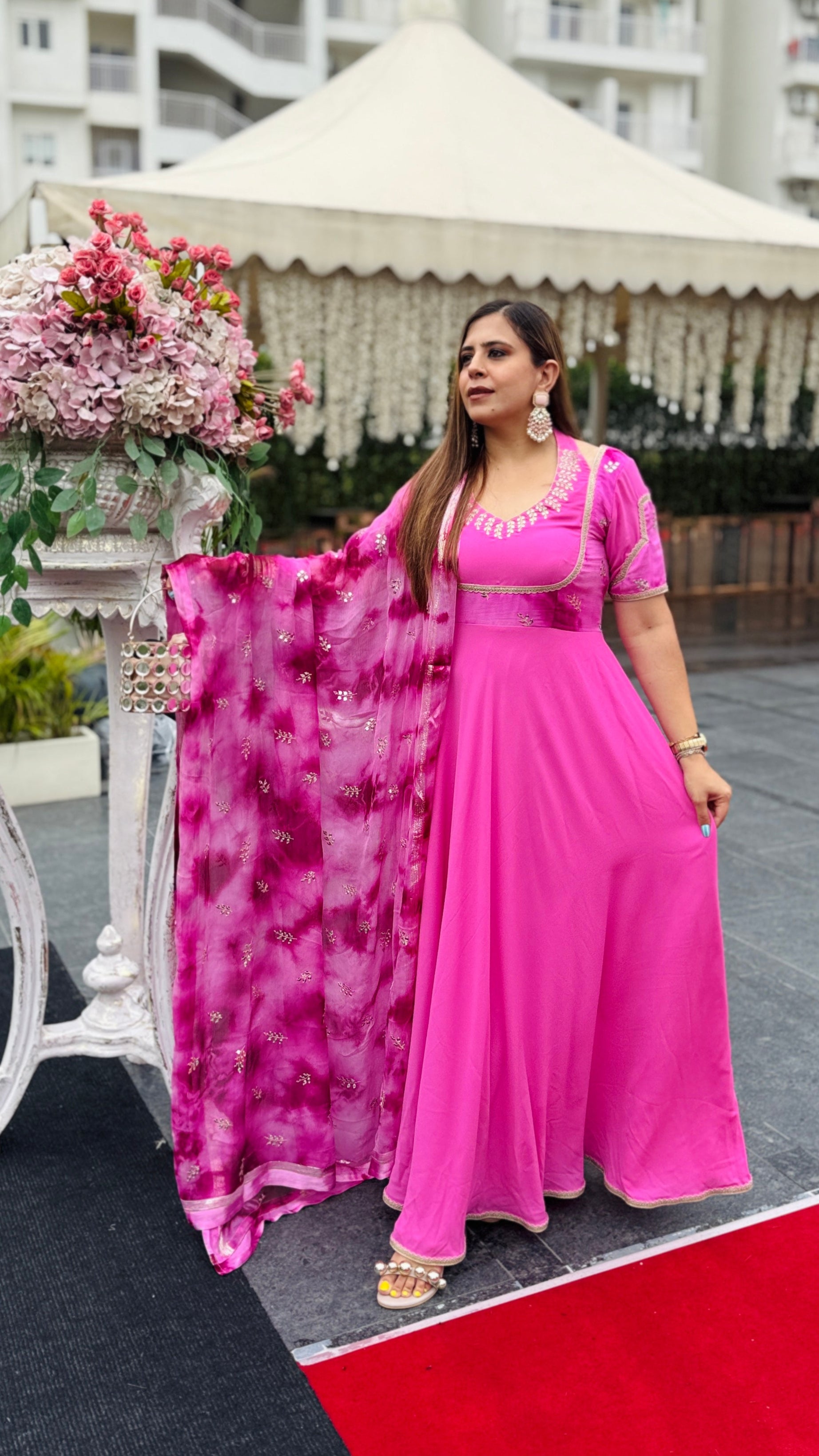 Pink Paradise Anarkali
