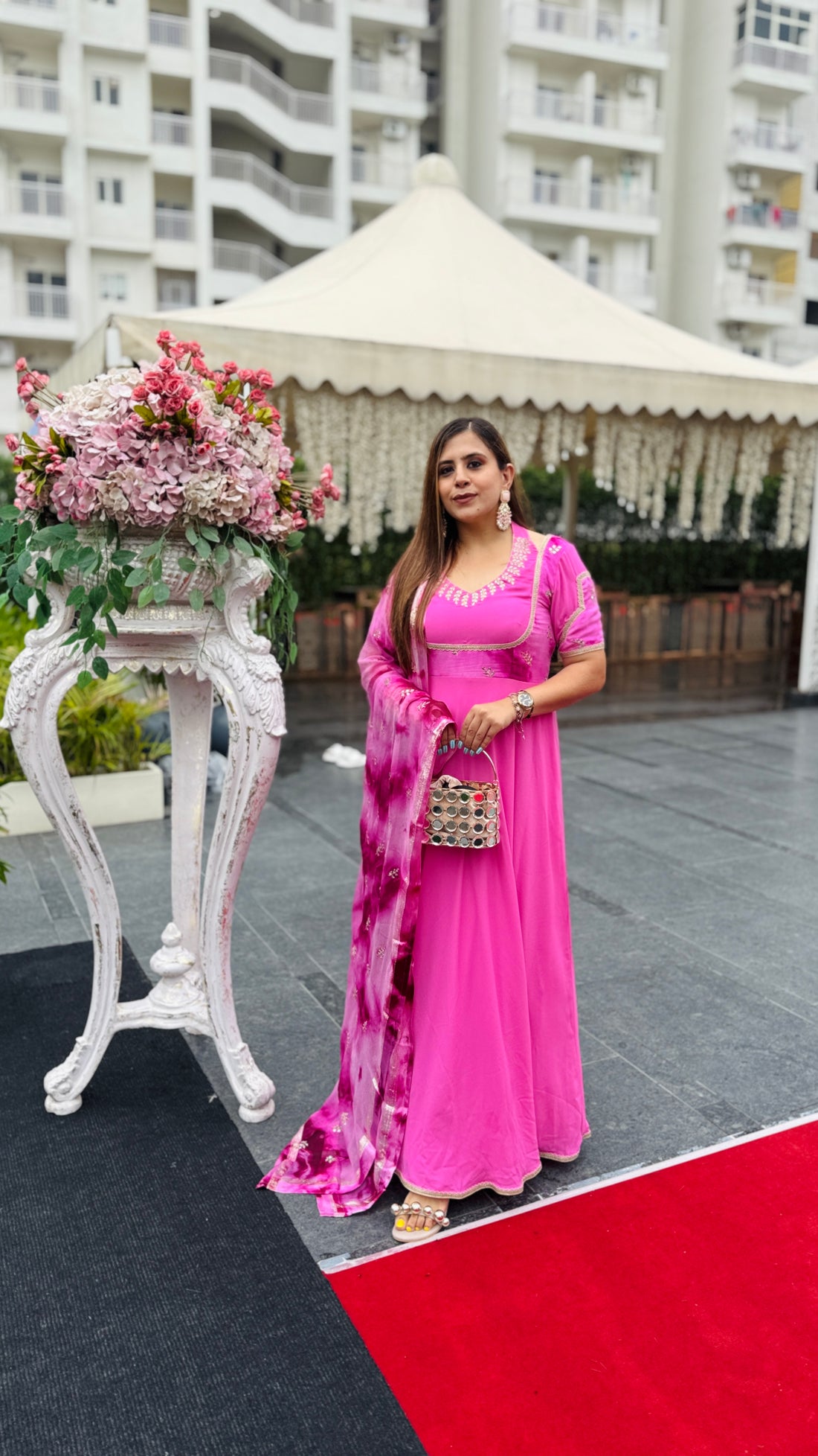 Pink Paradise Anarkali