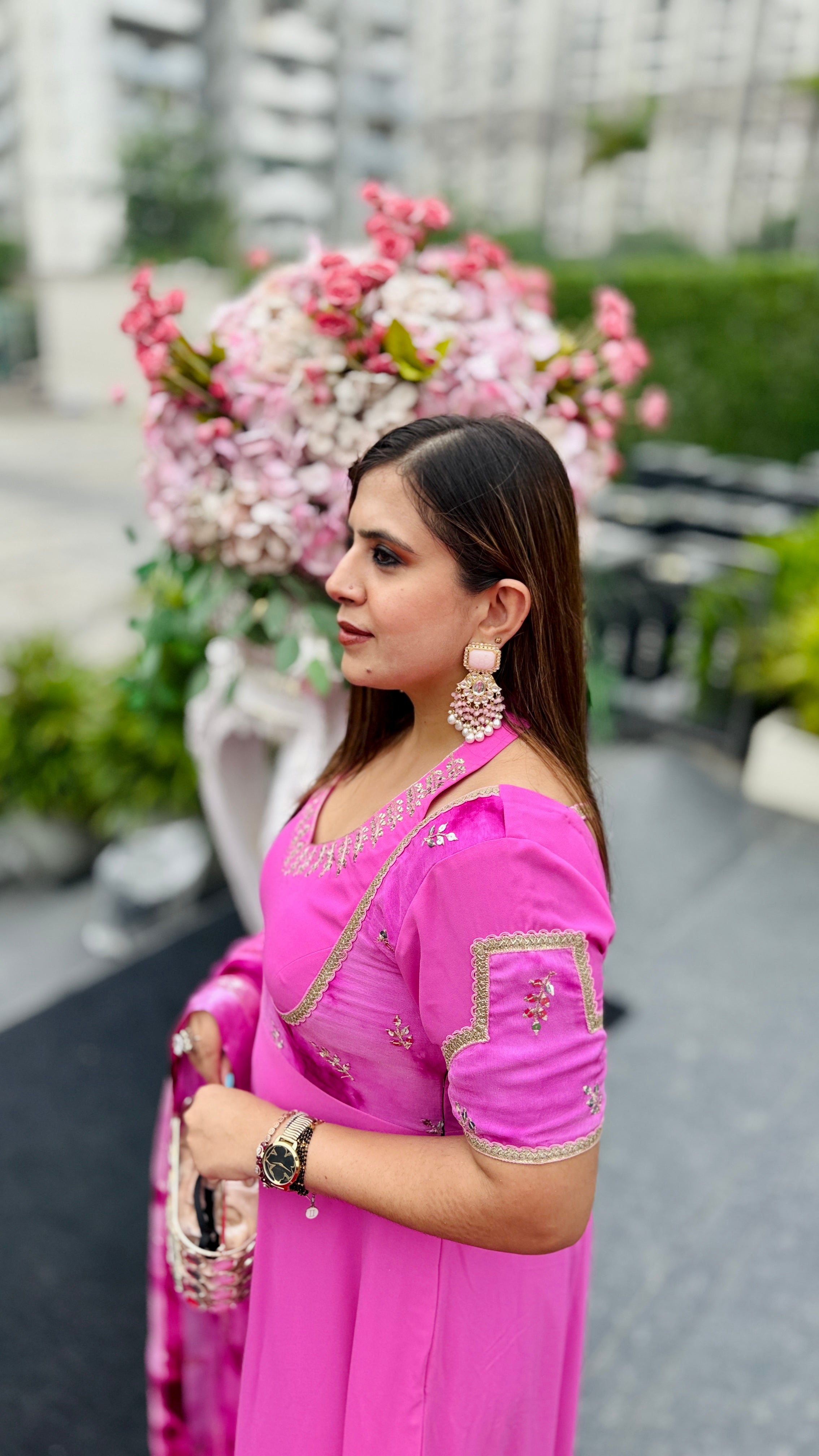 Pink Paradise Anarkali