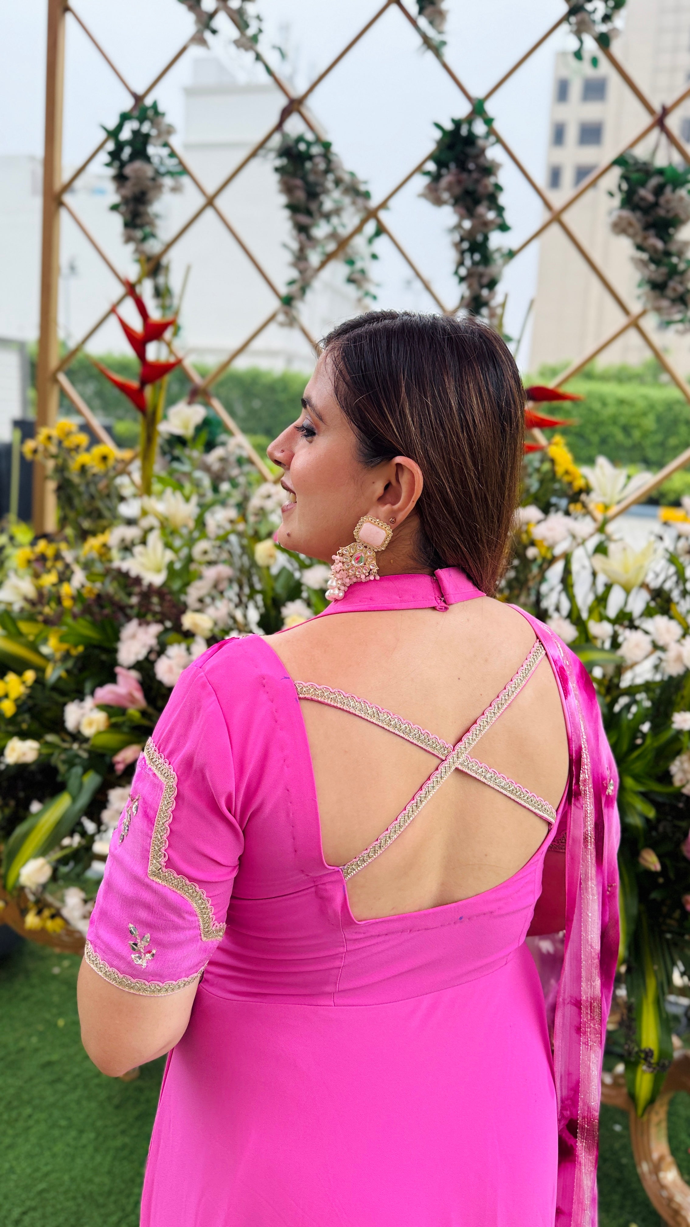 Pink Paradise Anarkali