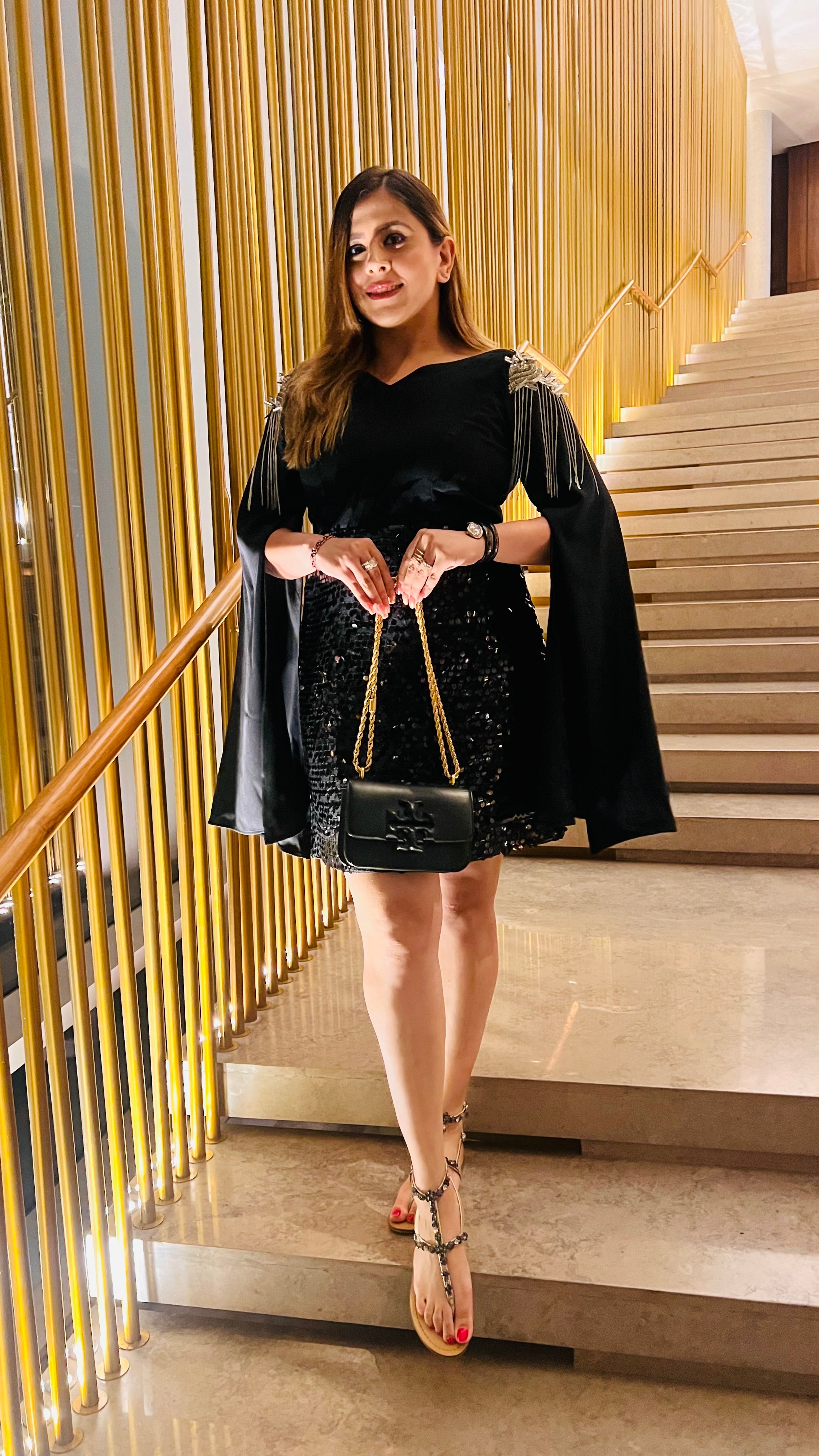 Black Sequin Dress