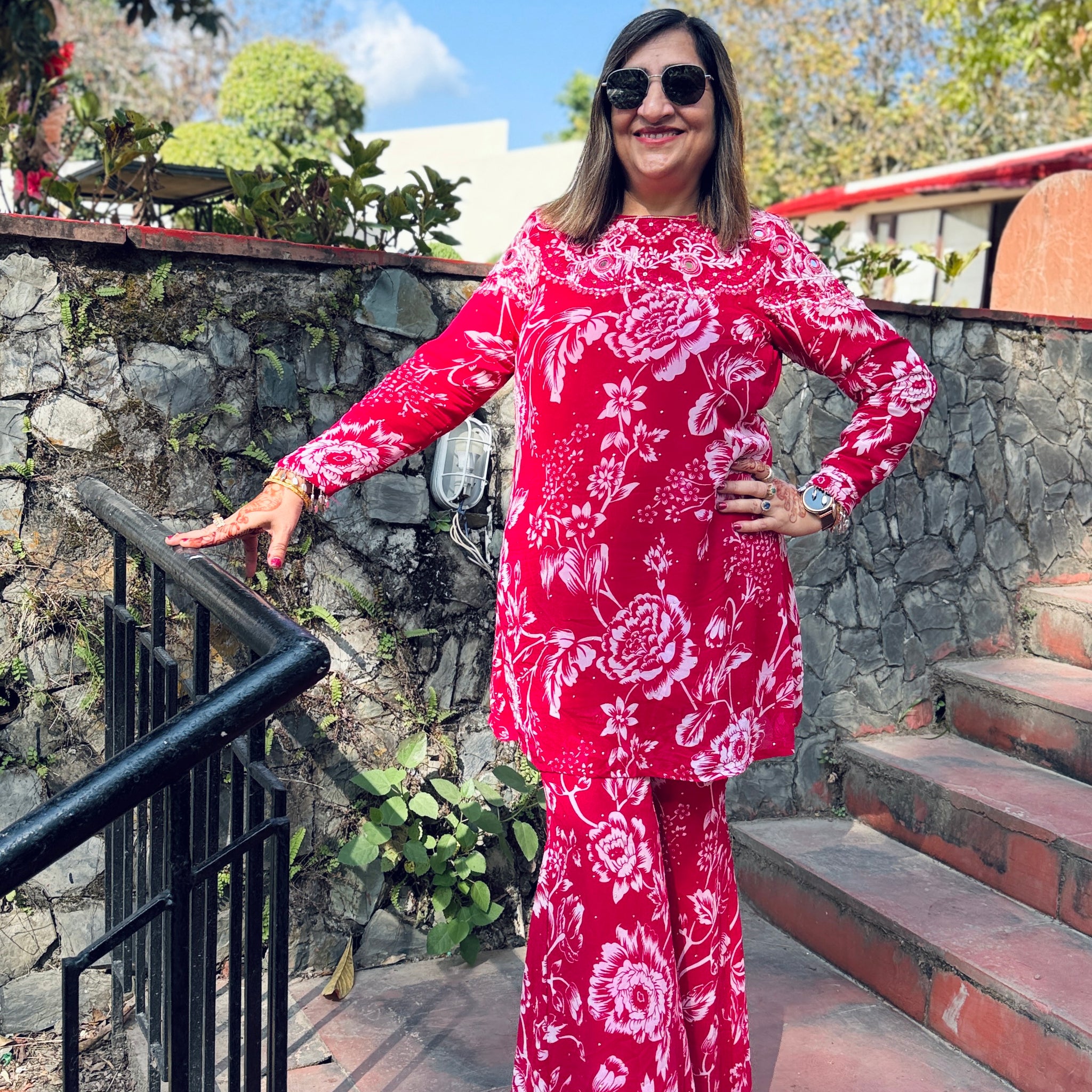 Hot Pink Chooda Co-Ord