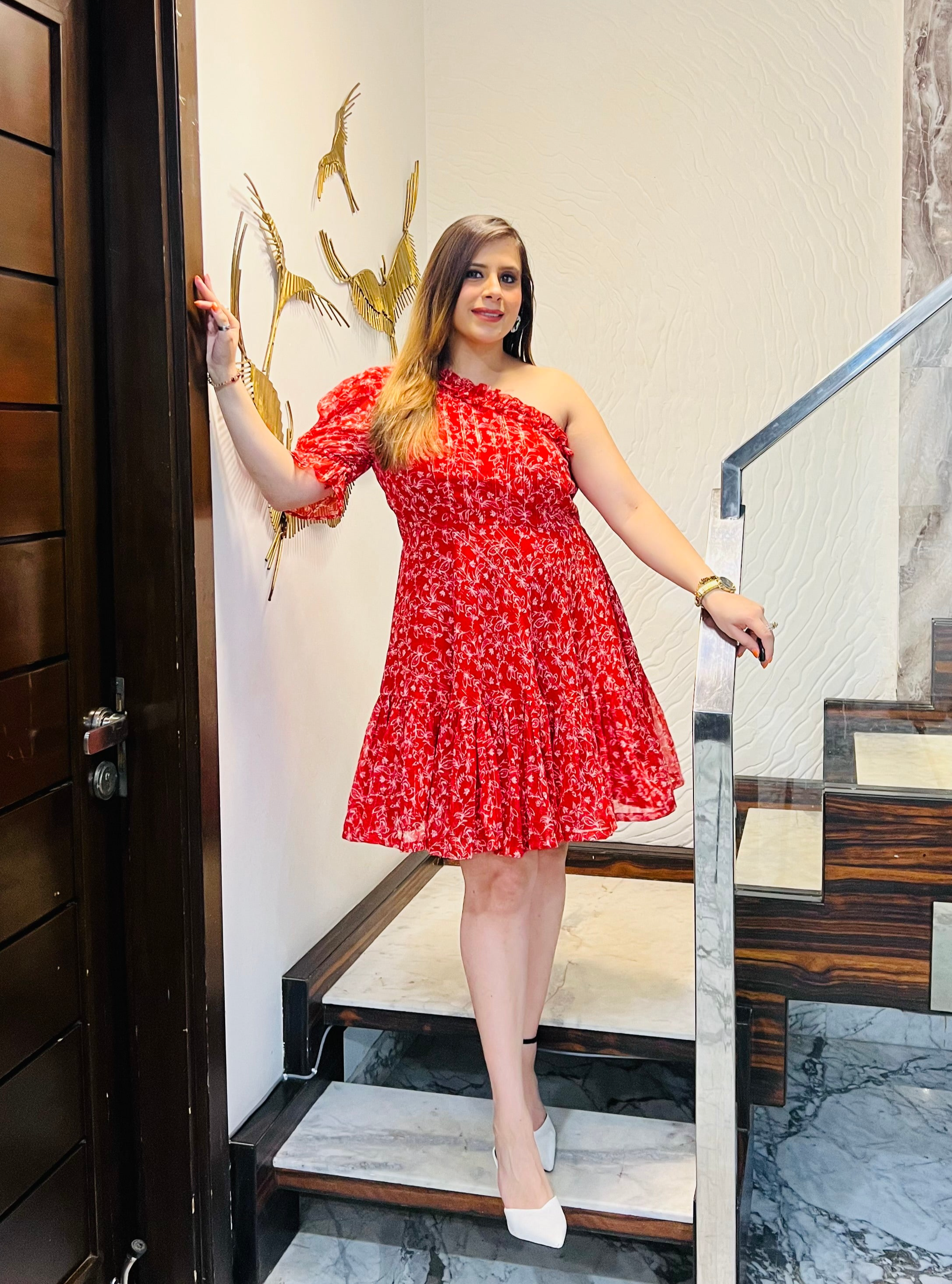 Red Lurex Mama Dress