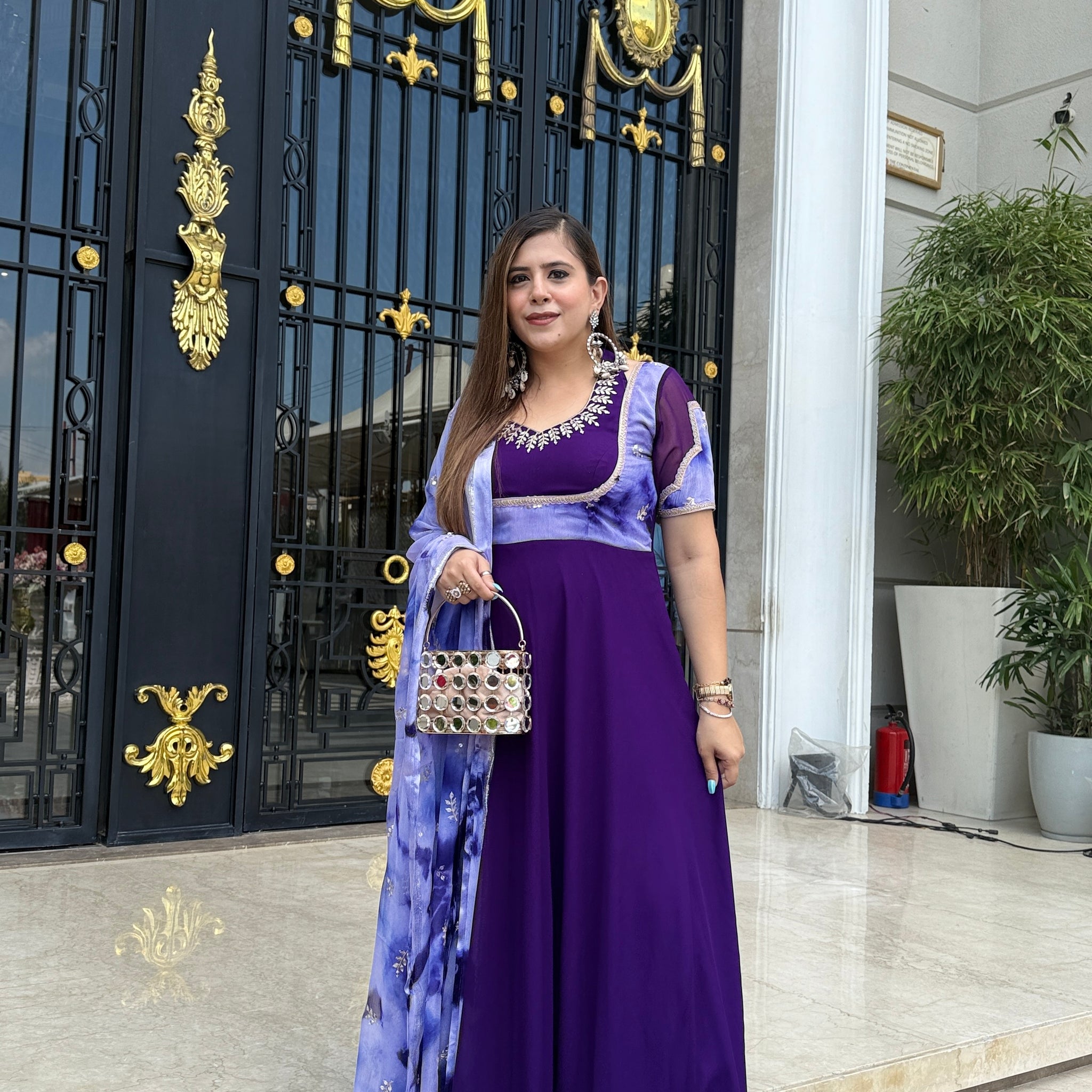 Purplicious Anarkali