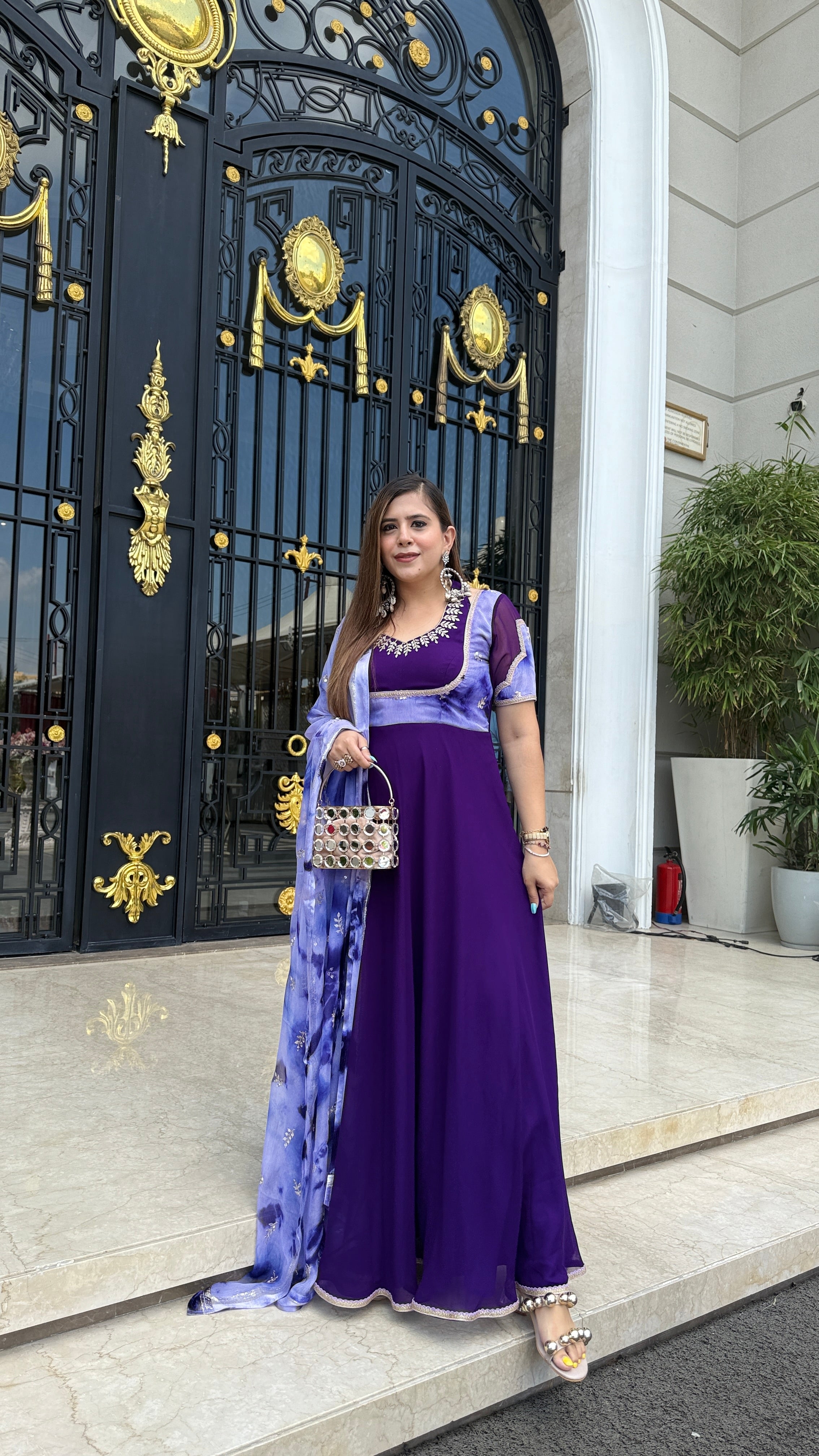 Purplicious Anarkali