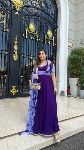 Purplicious Anarkali