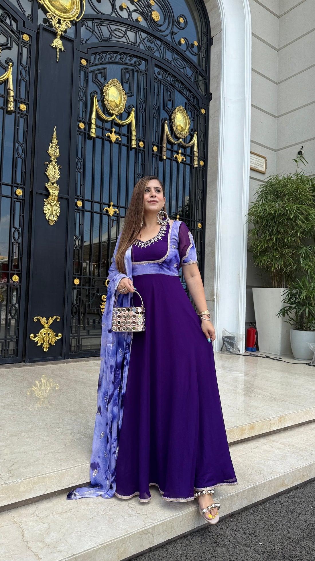Purplicious Anarkali