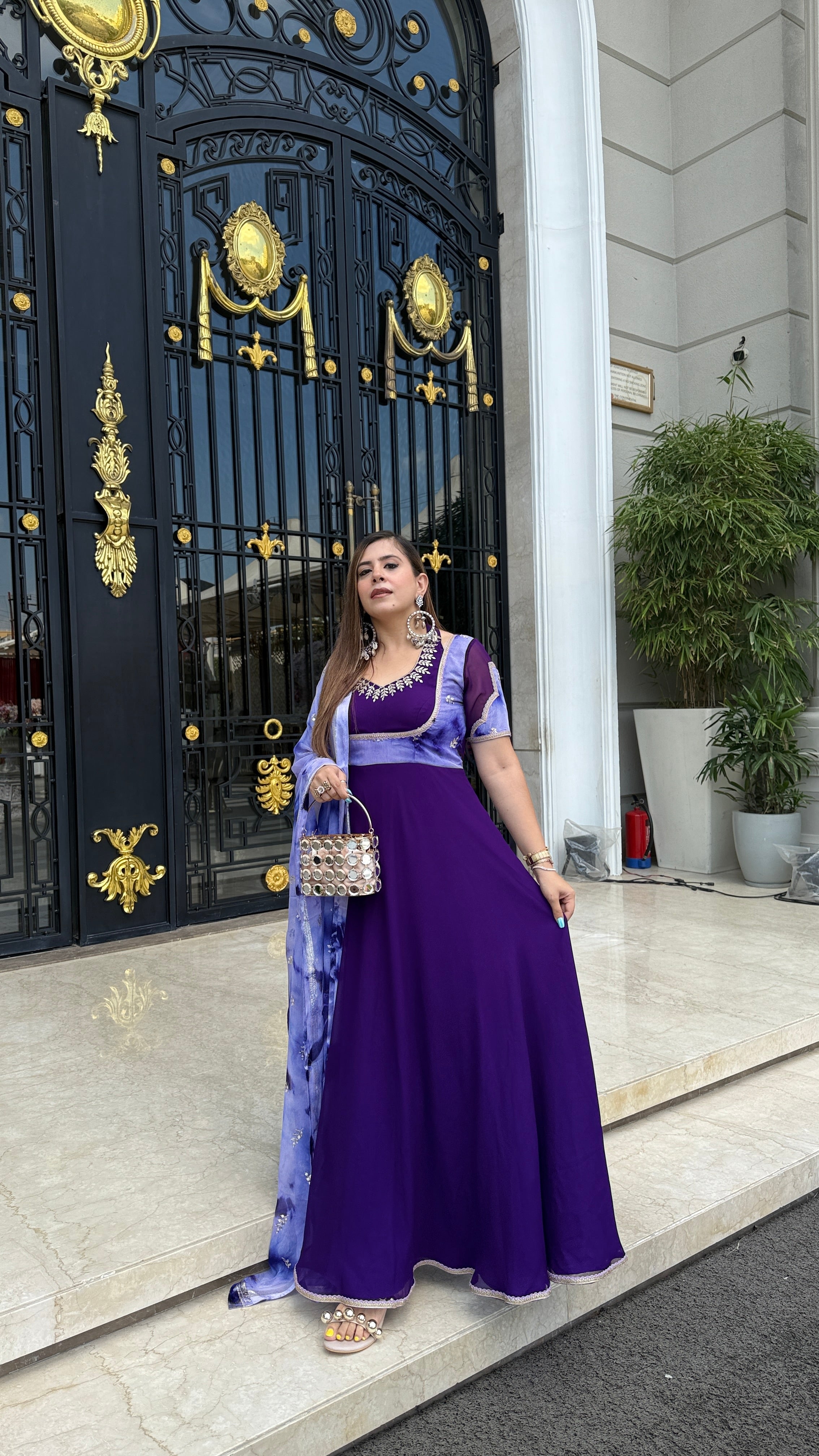 Purplicious Anarkali