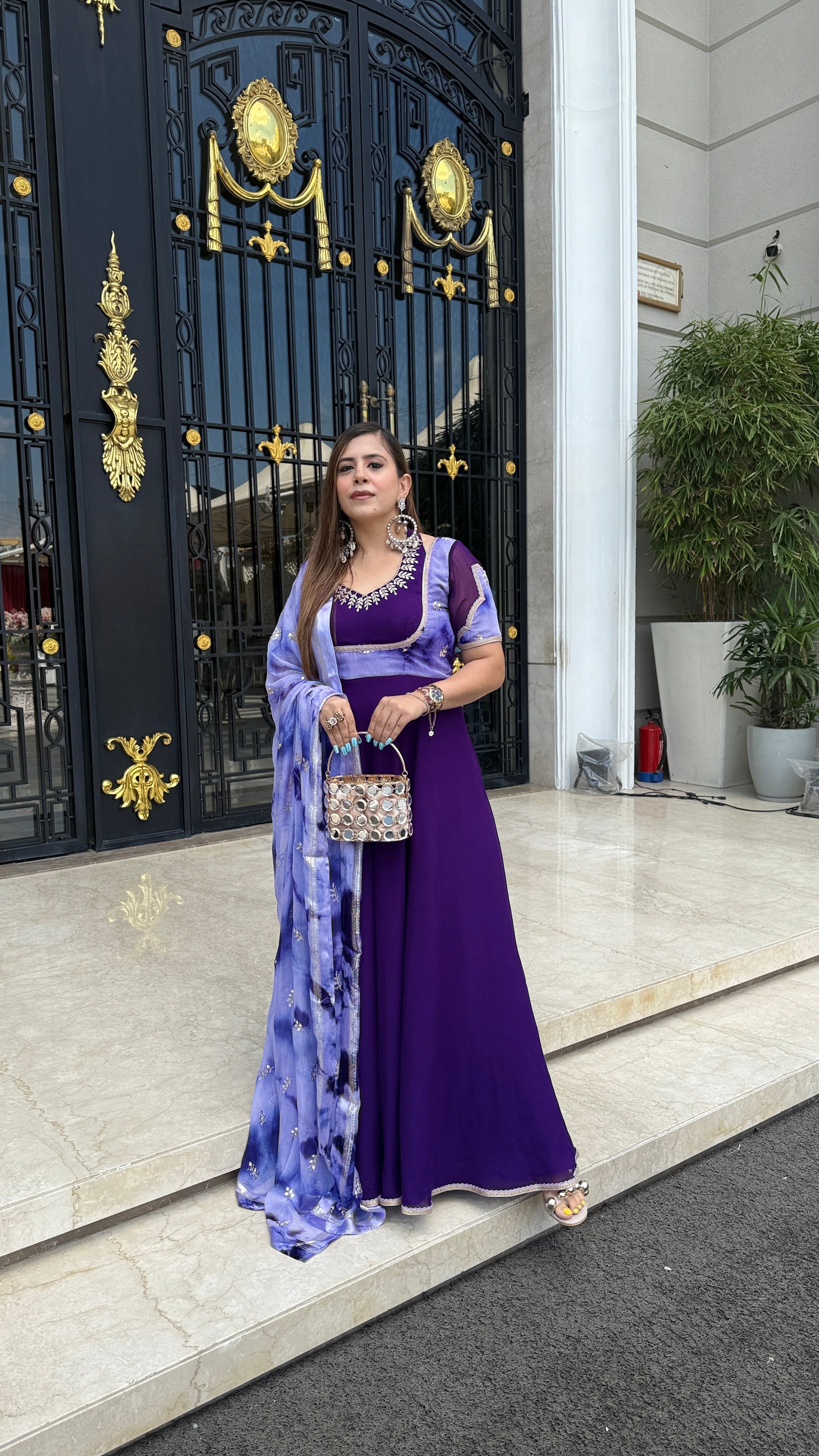 Purplicious Anarkali