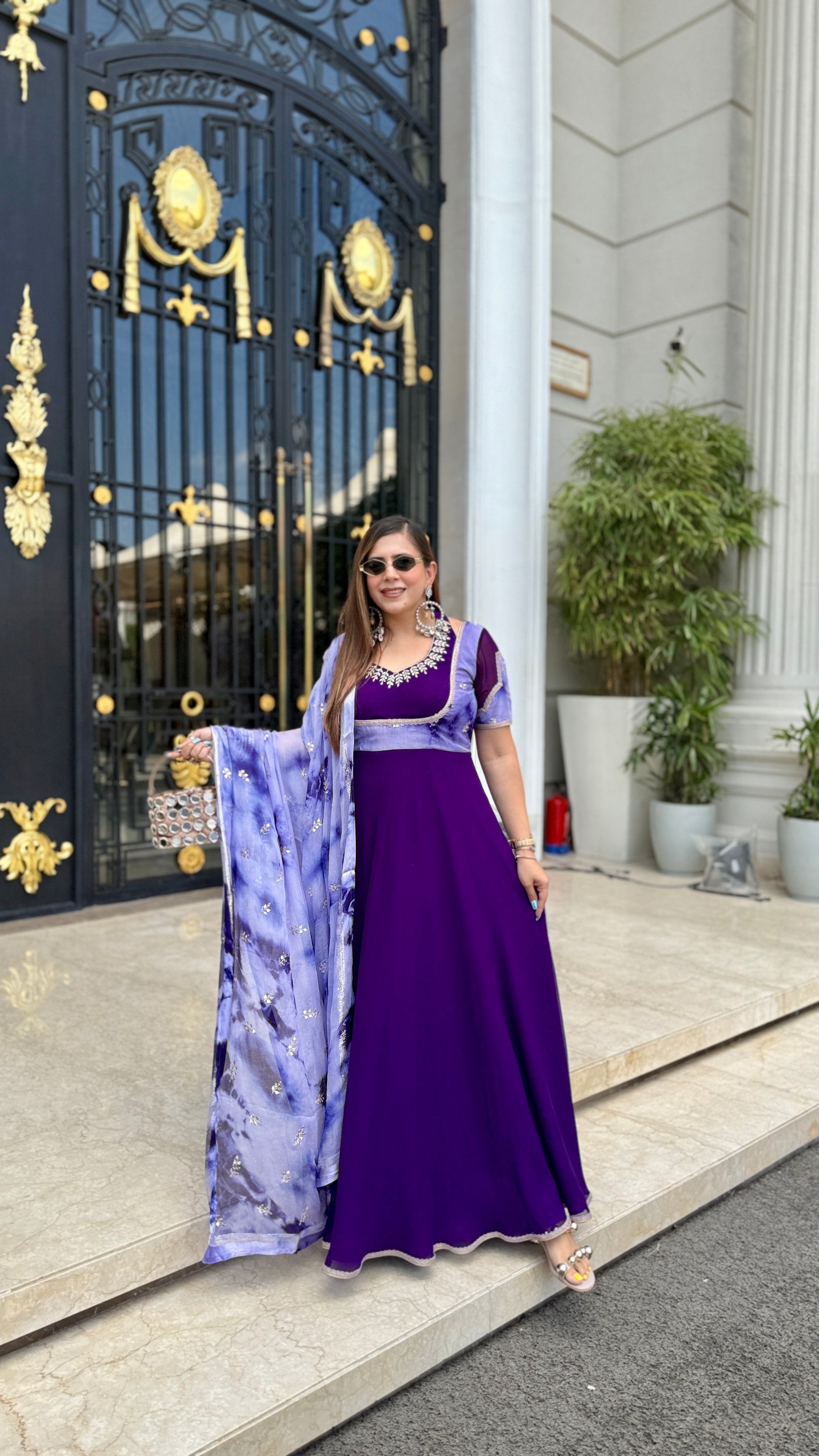 Purplicious Anarkali