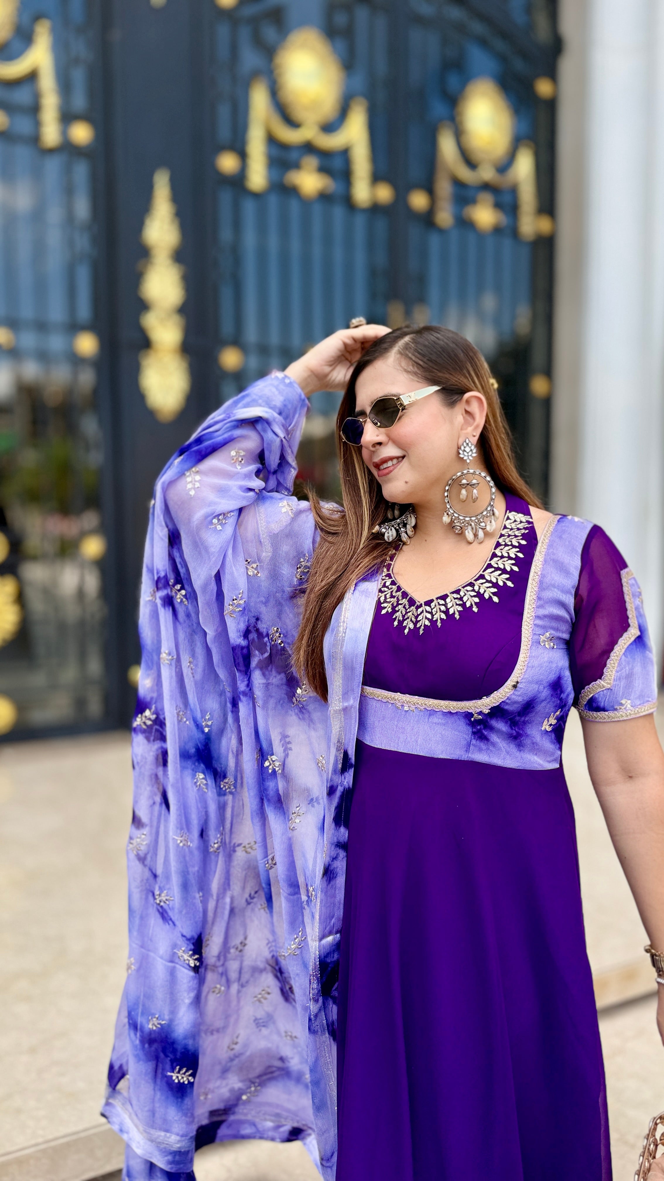 Purplicious Anarkali