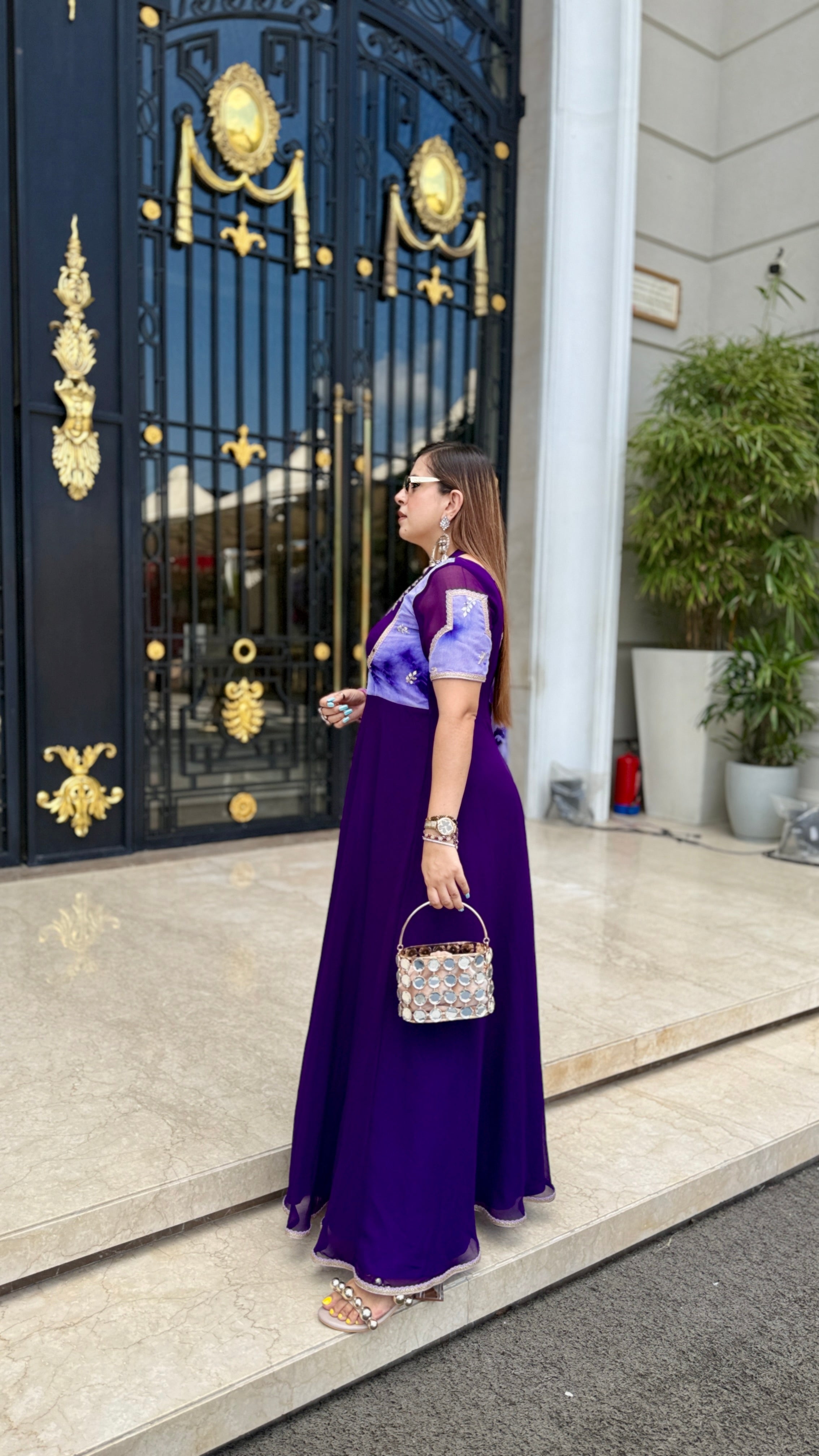Purplicious Anarkali
