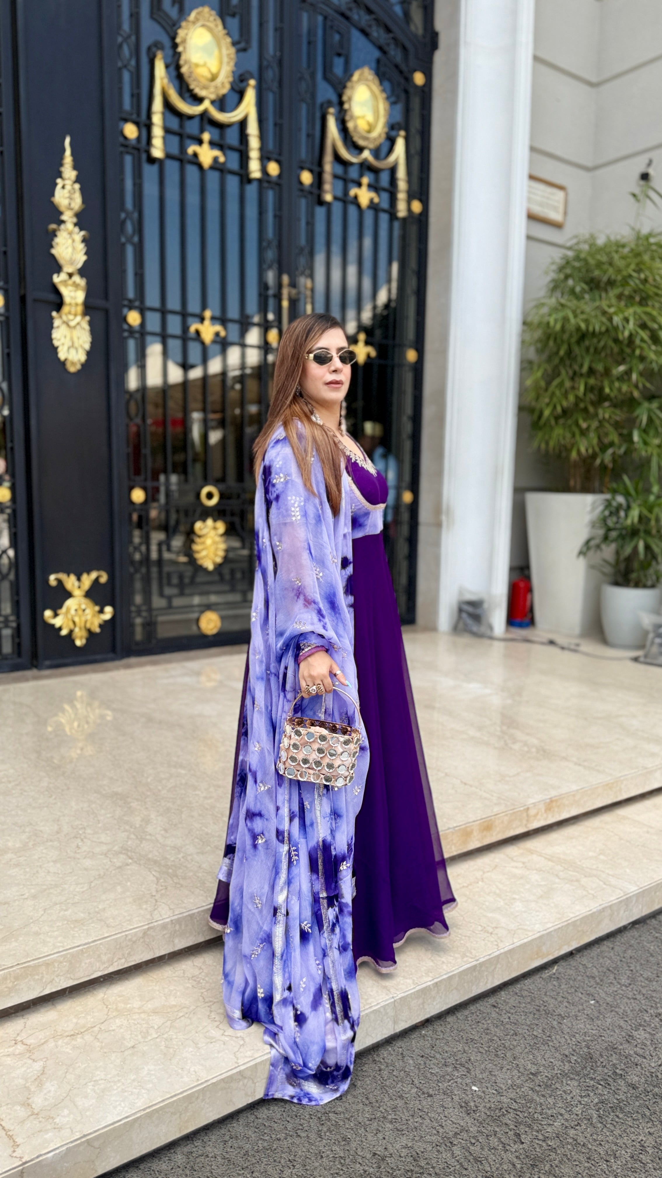 Purplicious Anarkali