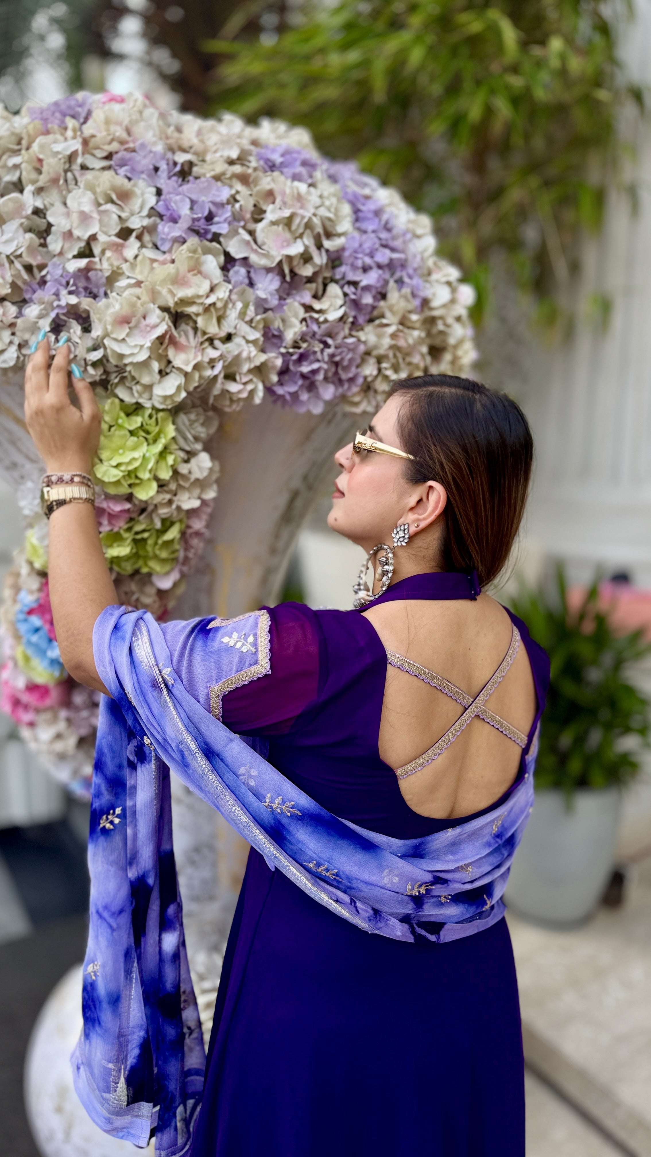 Purplicious Anarkali