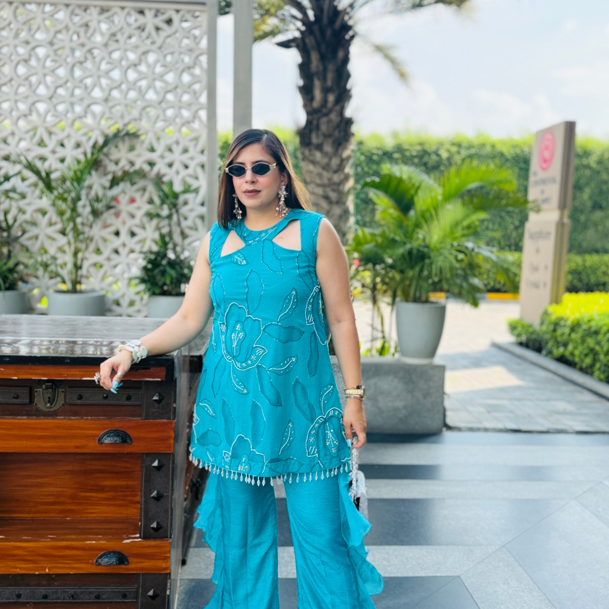 Turquoise Hollywood Co-Ord