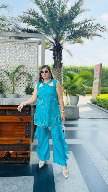 Turquoise Hollywood Co-Ord