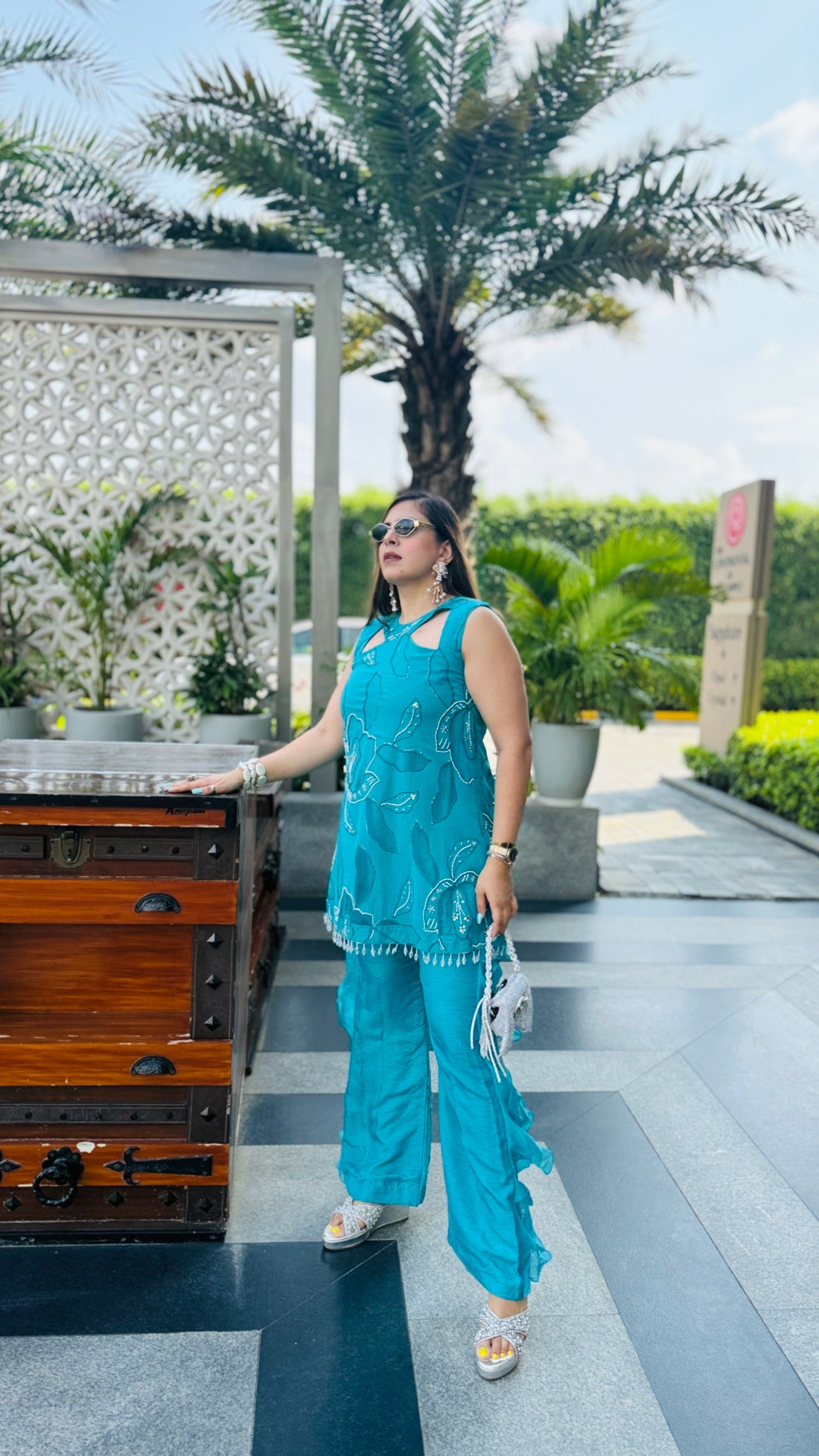 Turquoise Hollywood Co-Ord