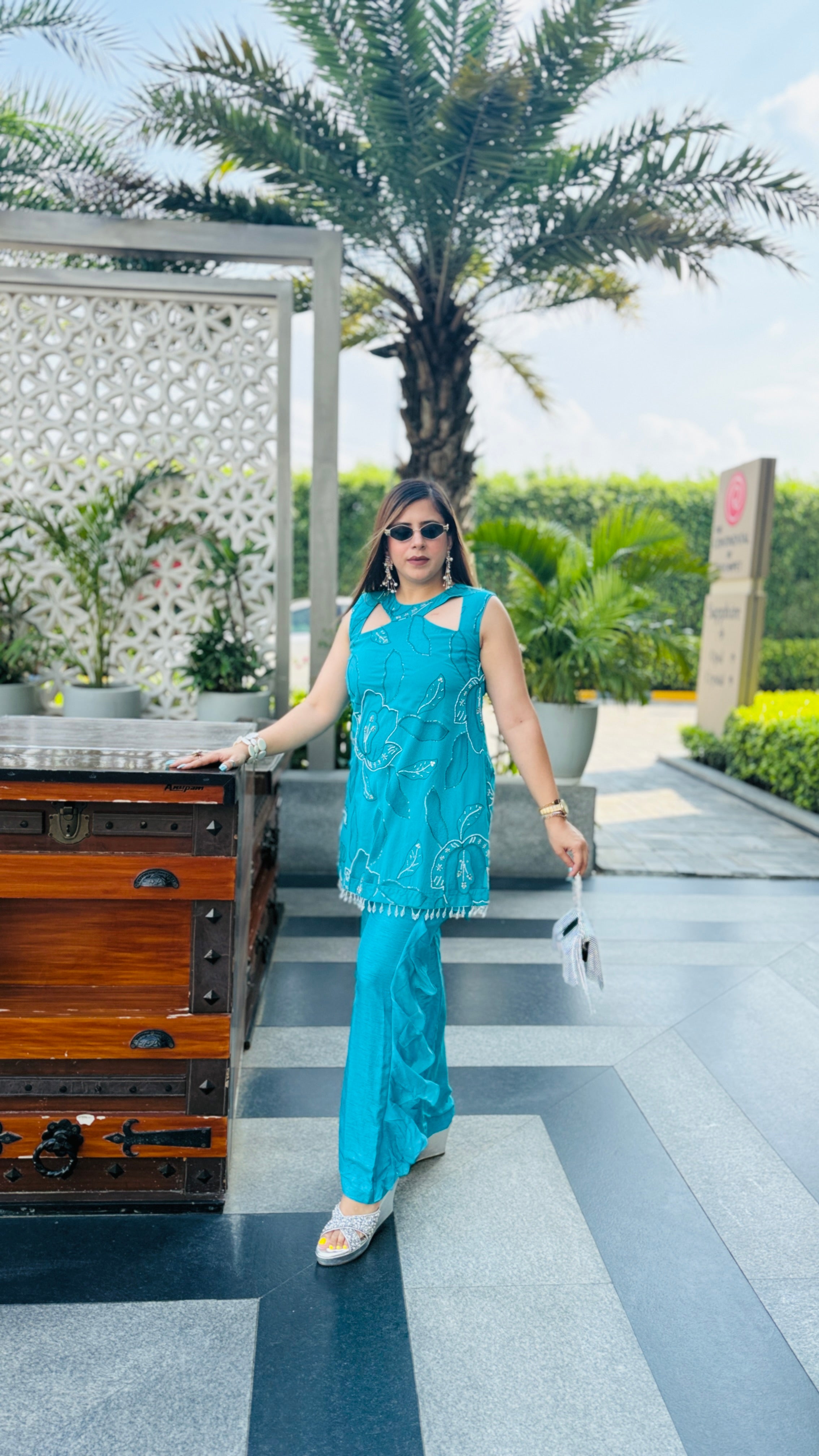 Turquoise Hollywood Co-Ord