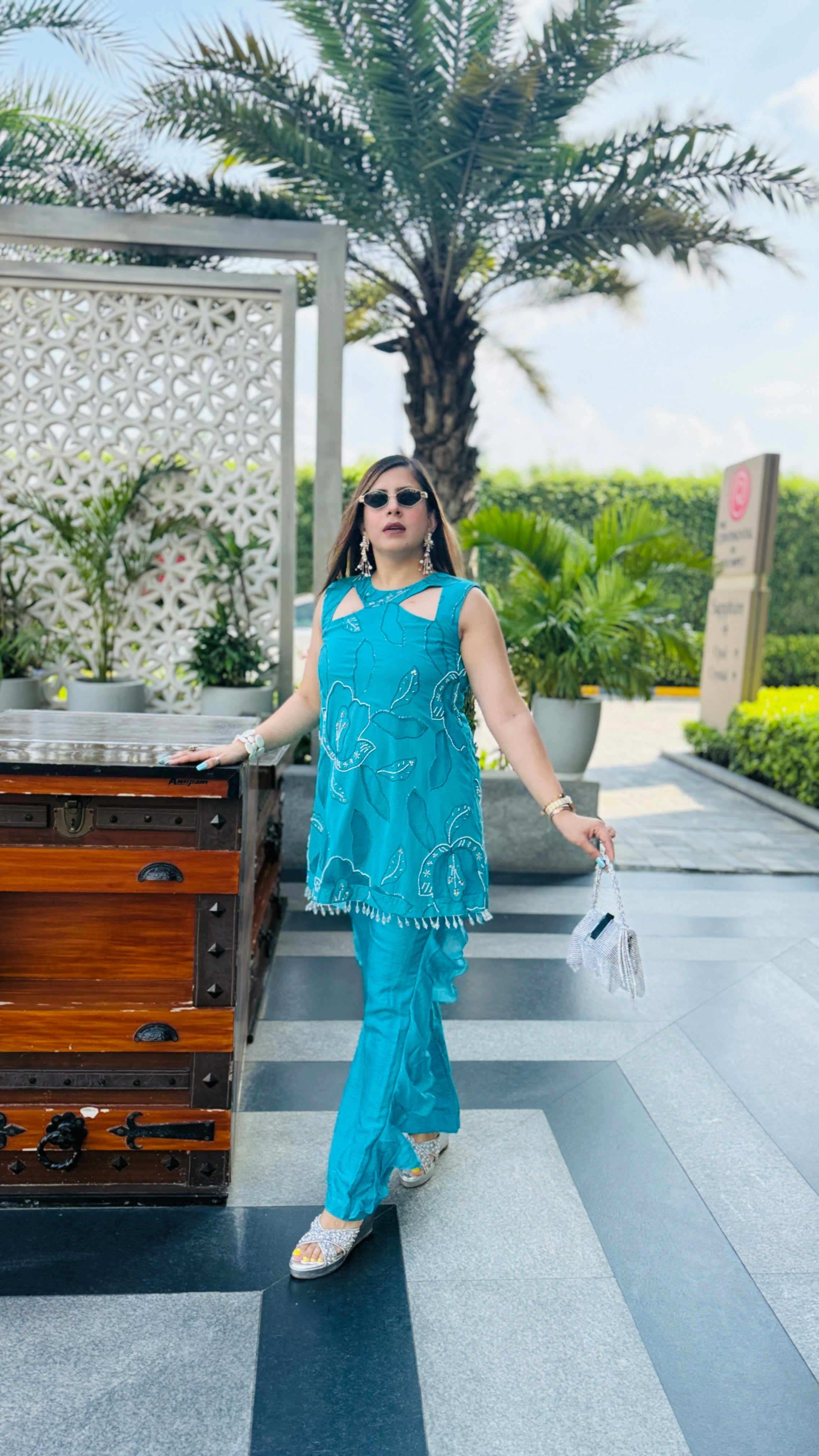 Turquoise Hollywood Co-Ord