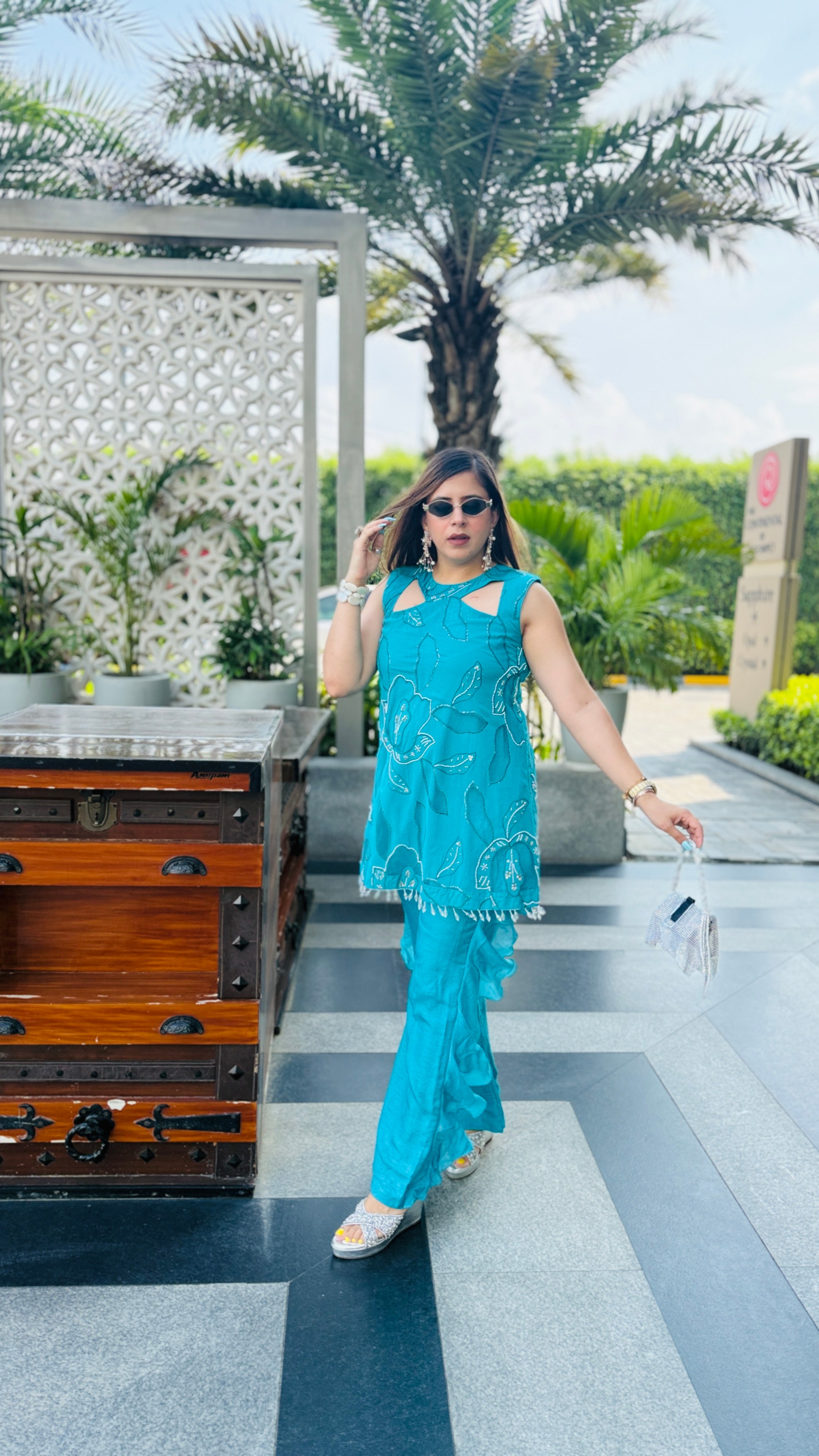 Turquoise Hollywood Co-Ord