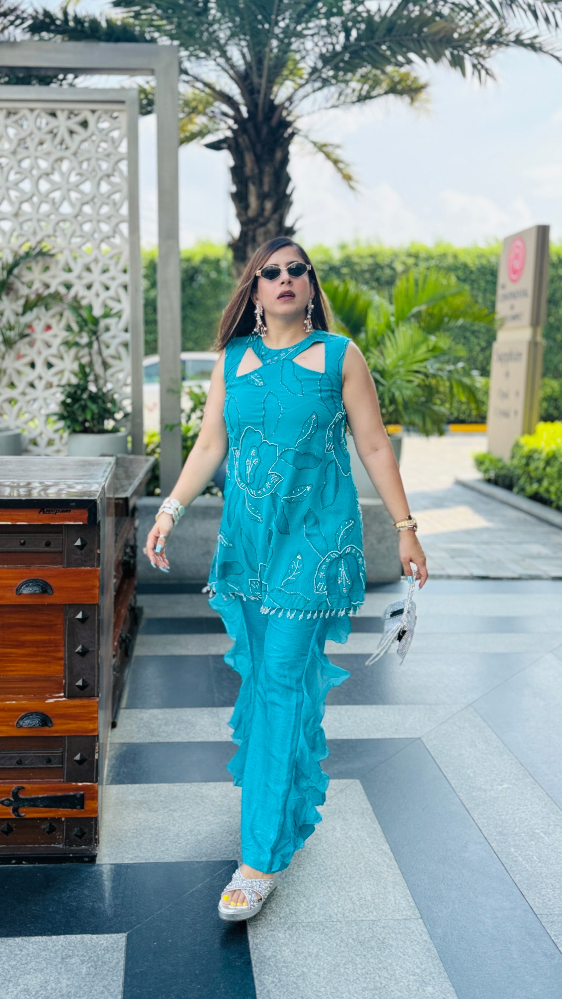 Turquoise Hollywood Co-Ord