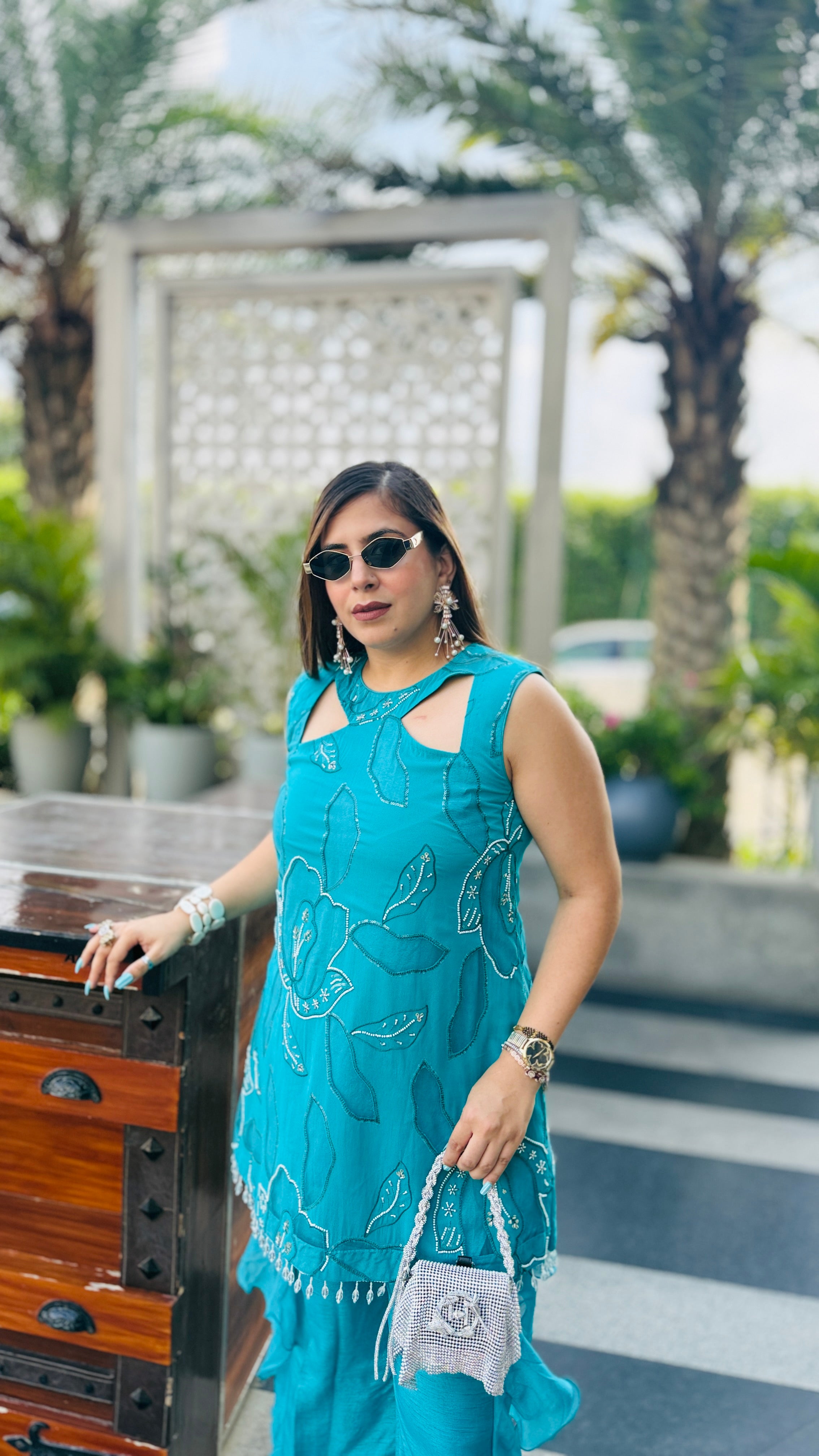 Turquoise Hollywood Co-Ord