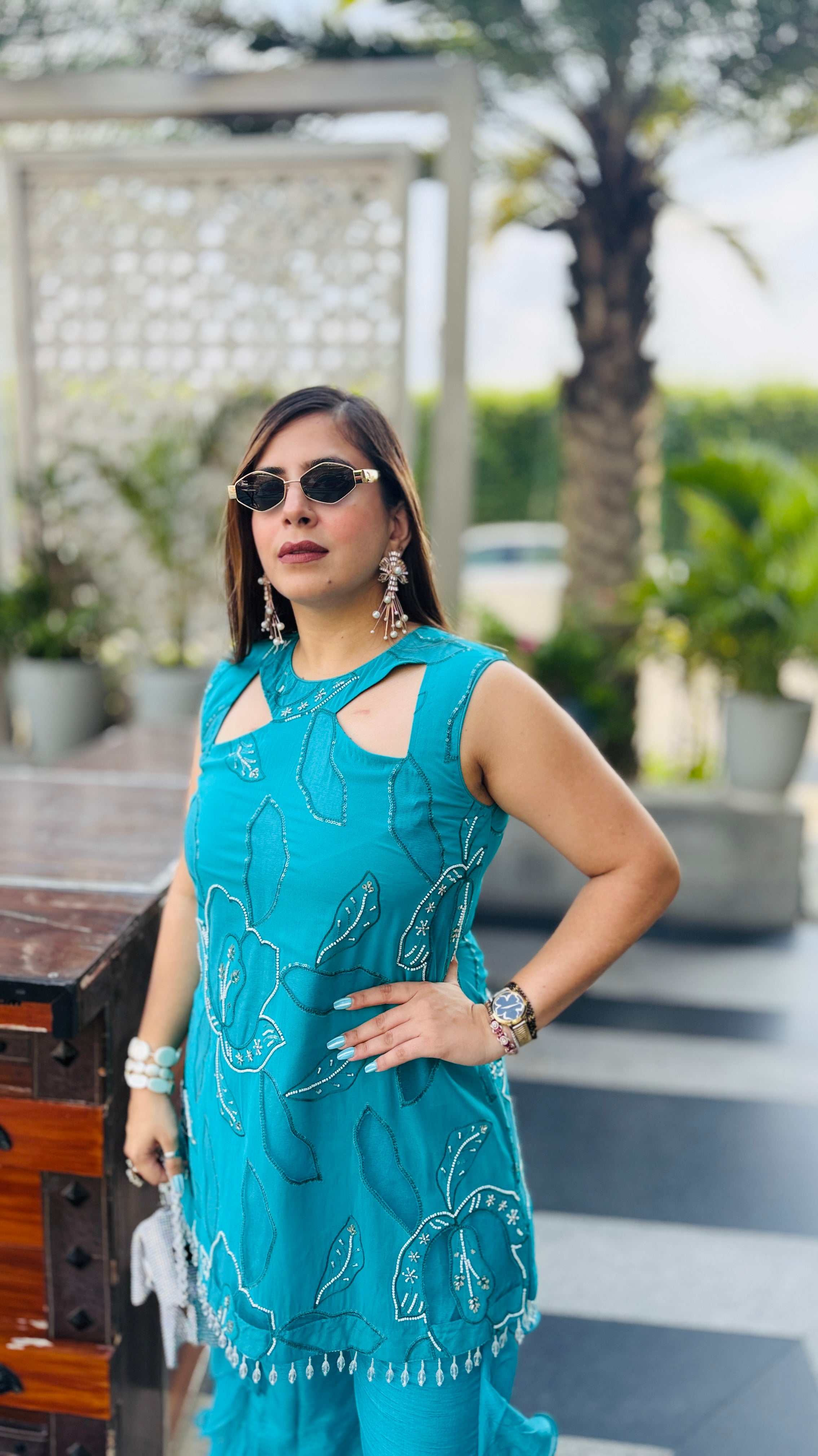 Turquoise Hollywood Co-Ord