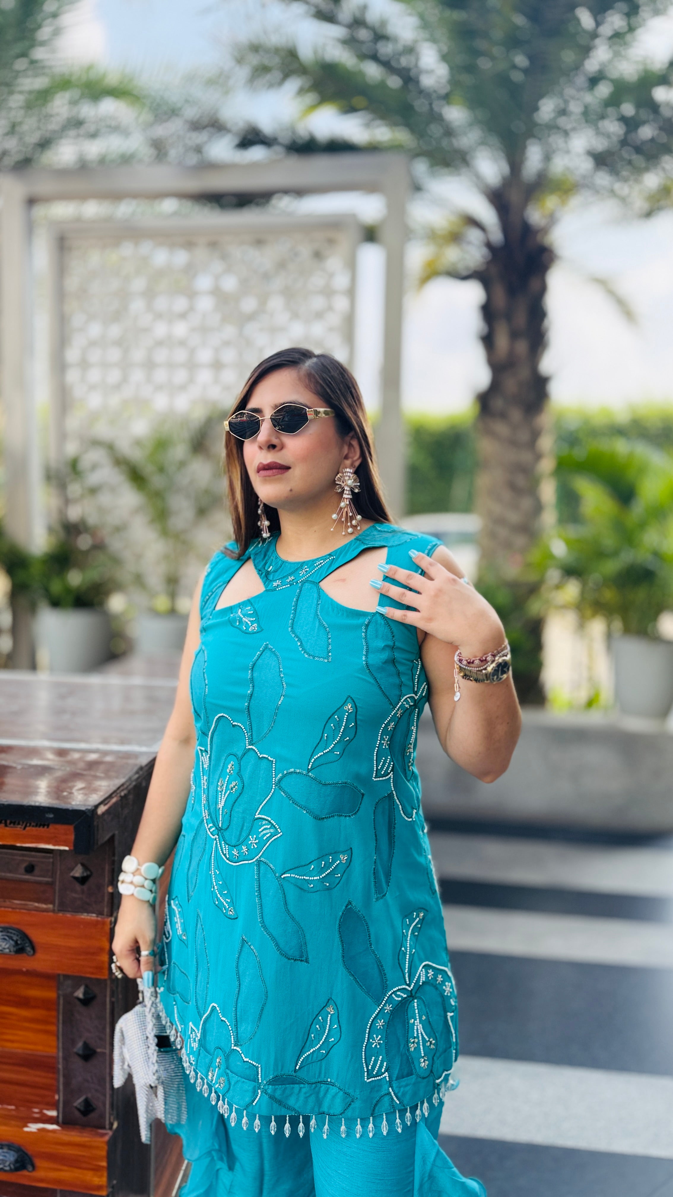 Turquoise Hollywood Co-Ord