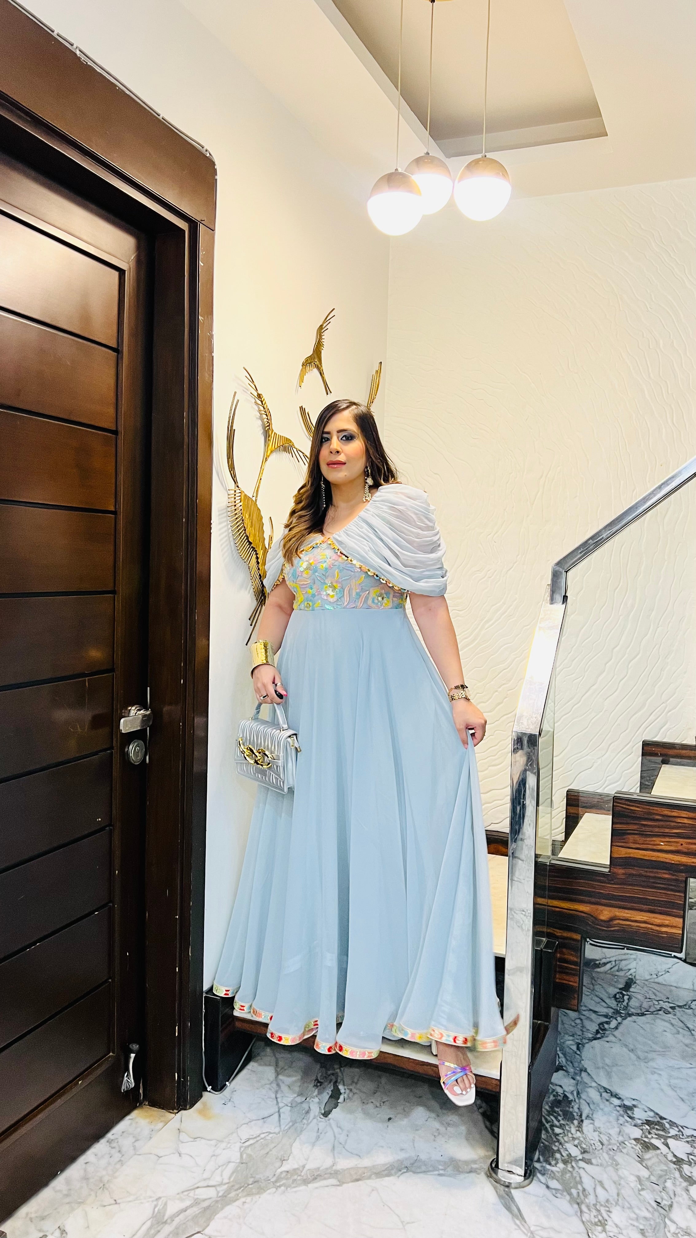 Grey Carnival Gown
