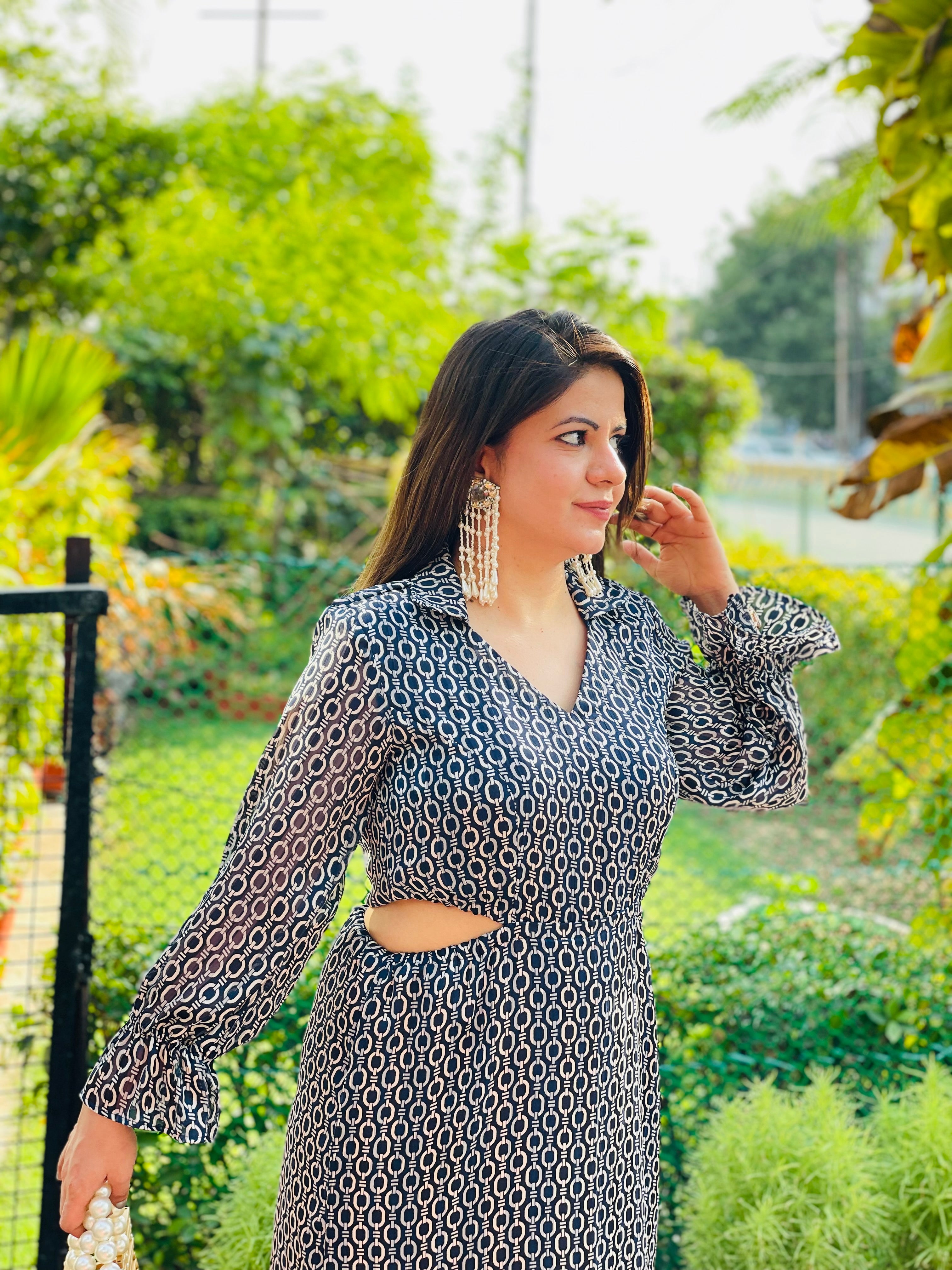 Midnight Blue Chain Maxi