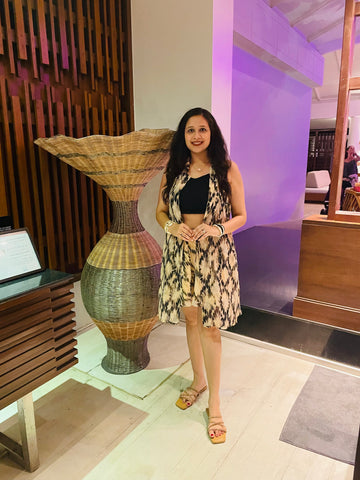 Beige Skirt Co-ord ( Without Bustier )