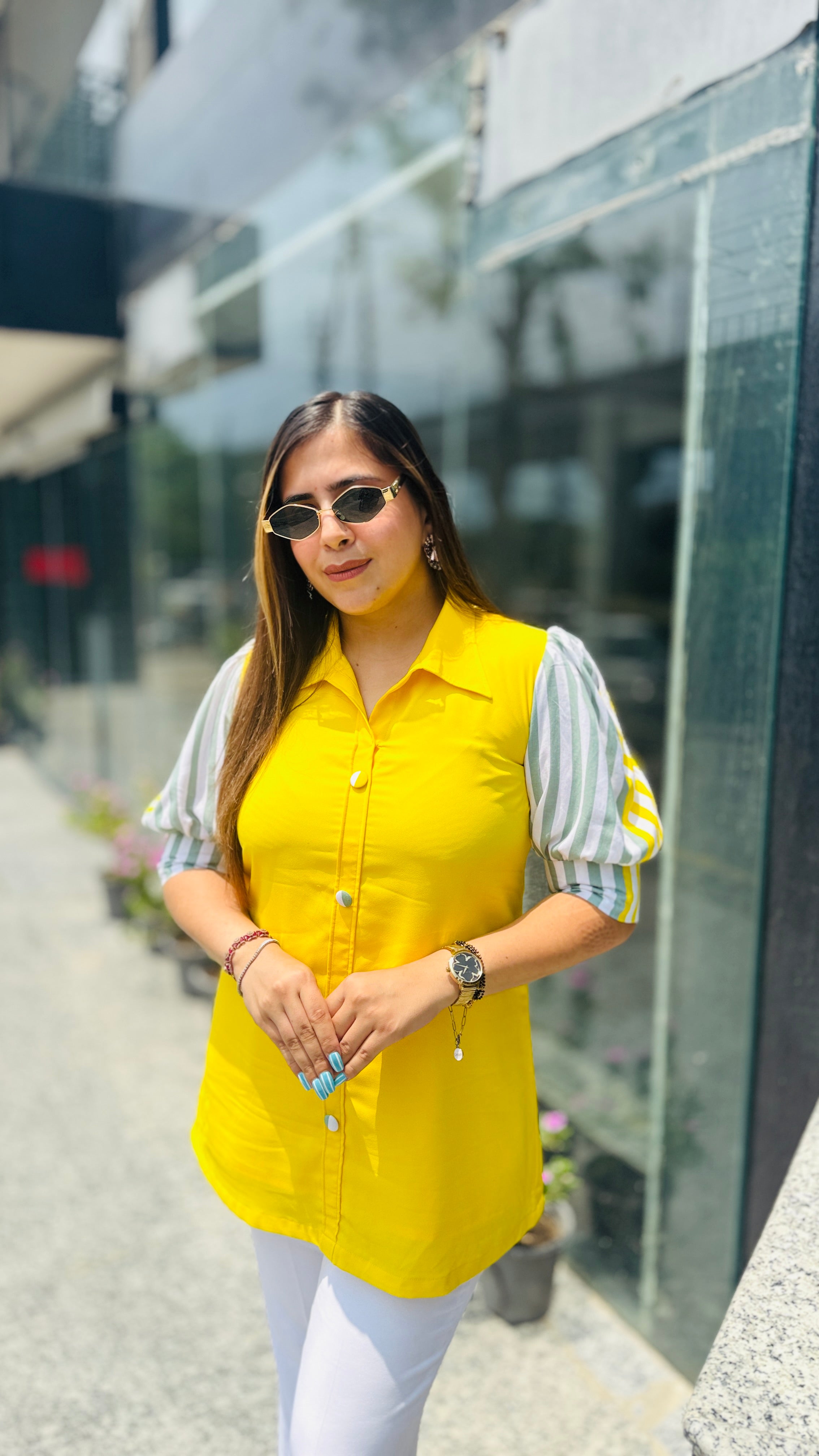 Yellow Stripes Shirt