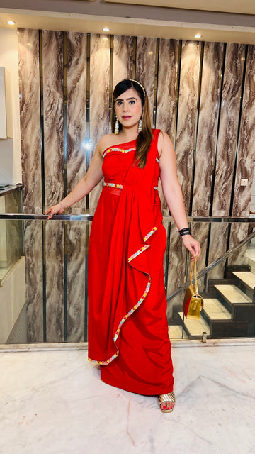 Red Festive Drape