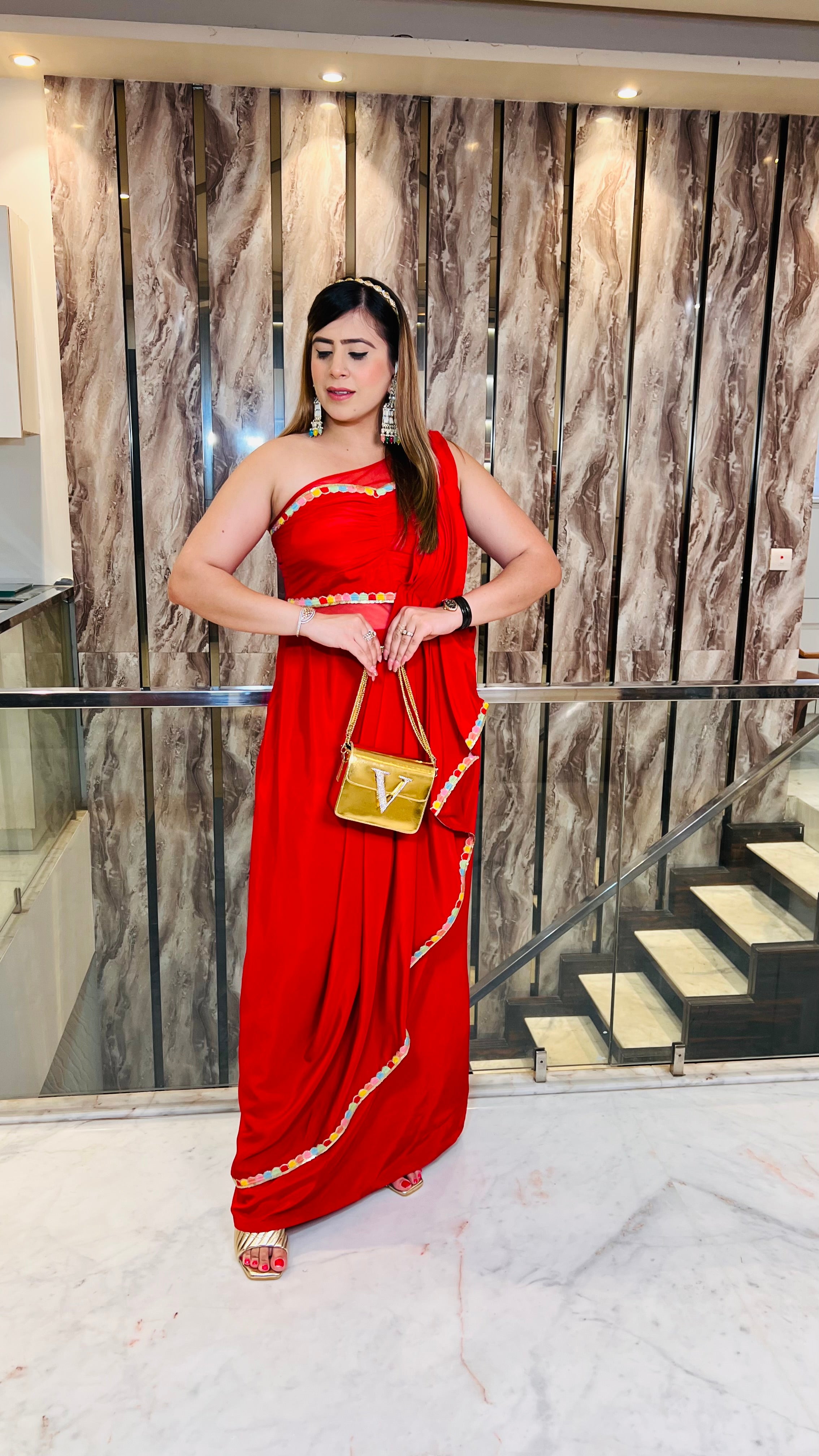 Red Festive Drape
