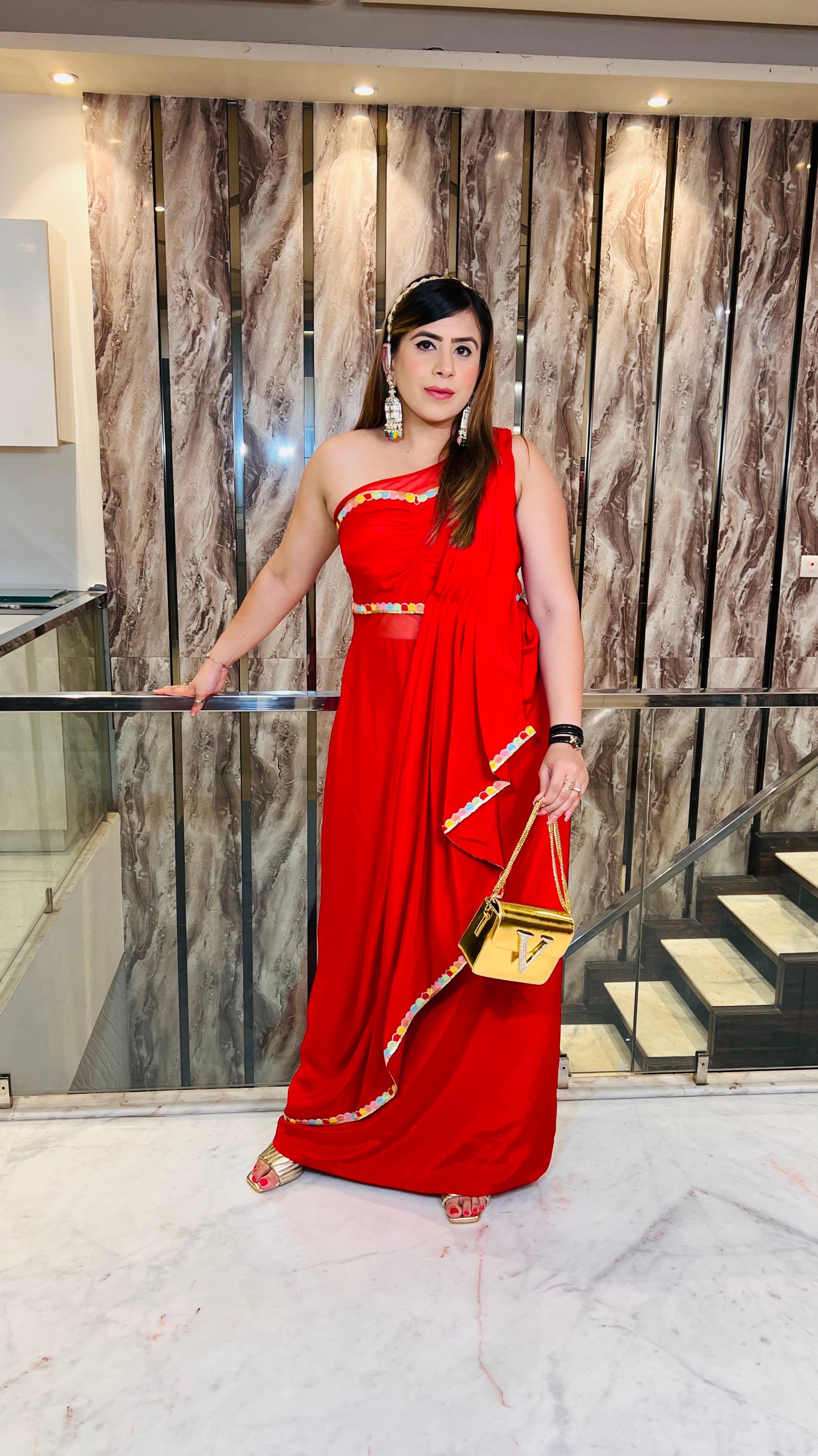 Red Festive Drape