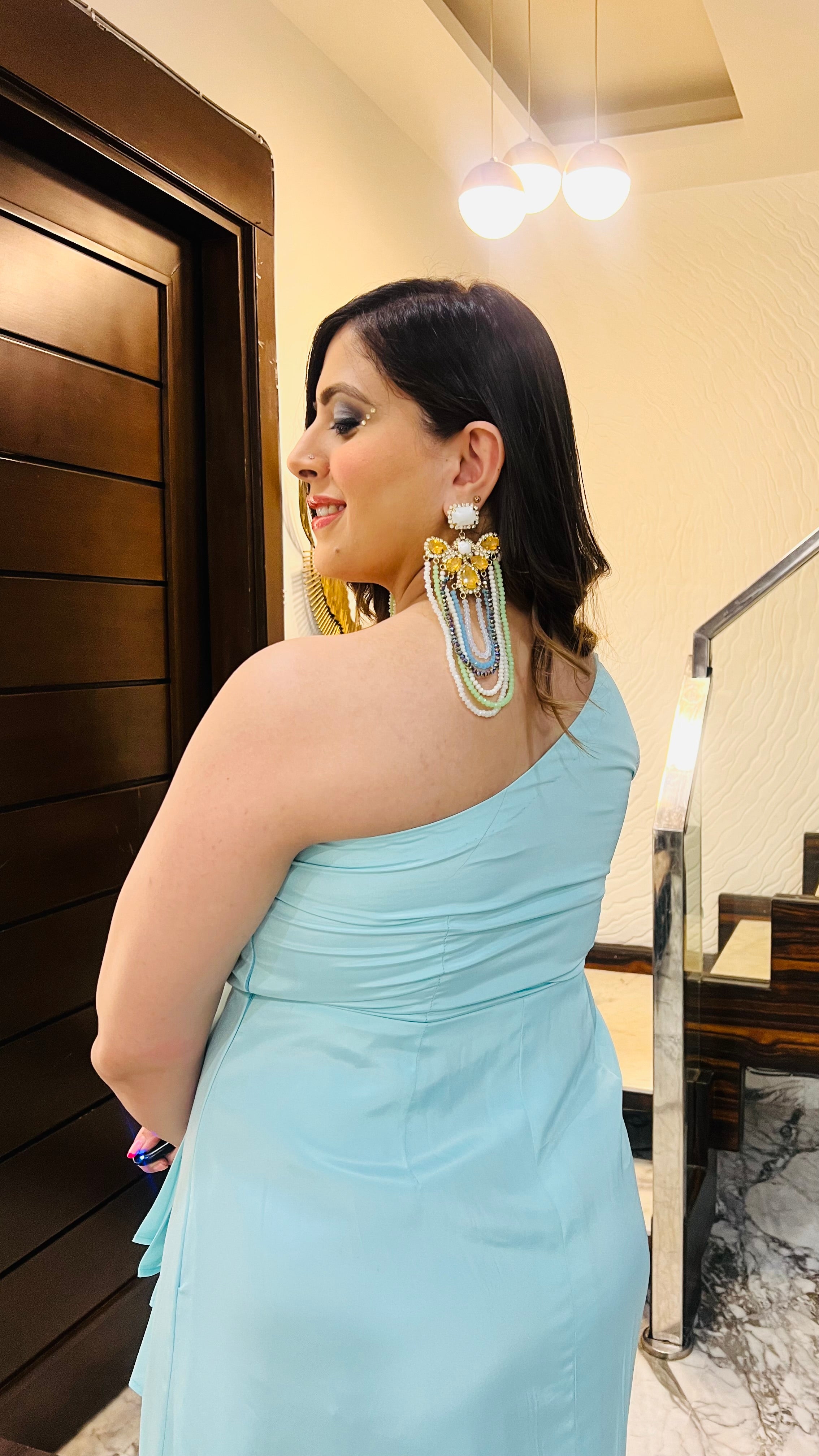 Sky Blue Diwali Drape